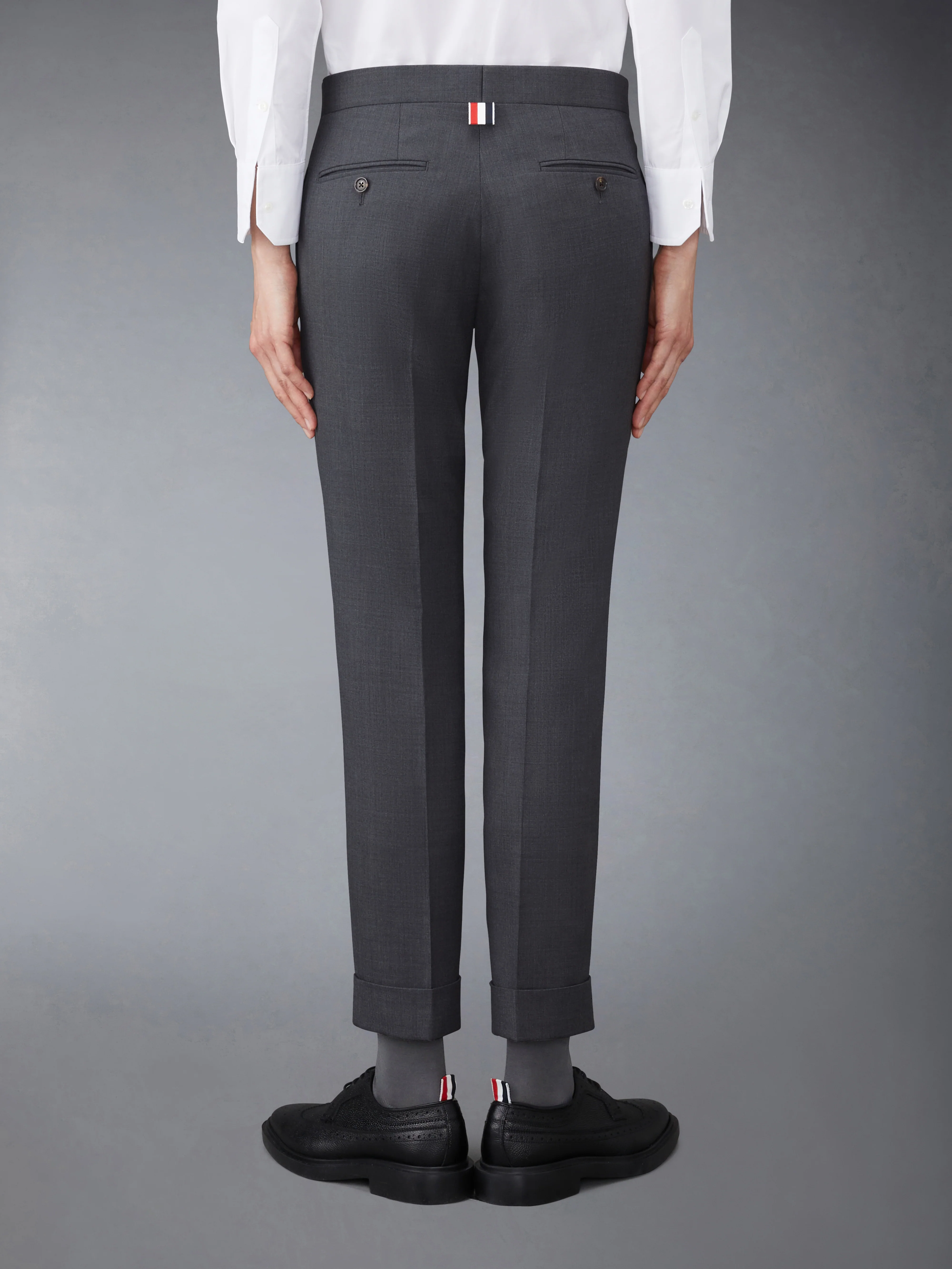 SUPER 120’S TWILL LOW RISE SKINNY TROUSER - Image 2