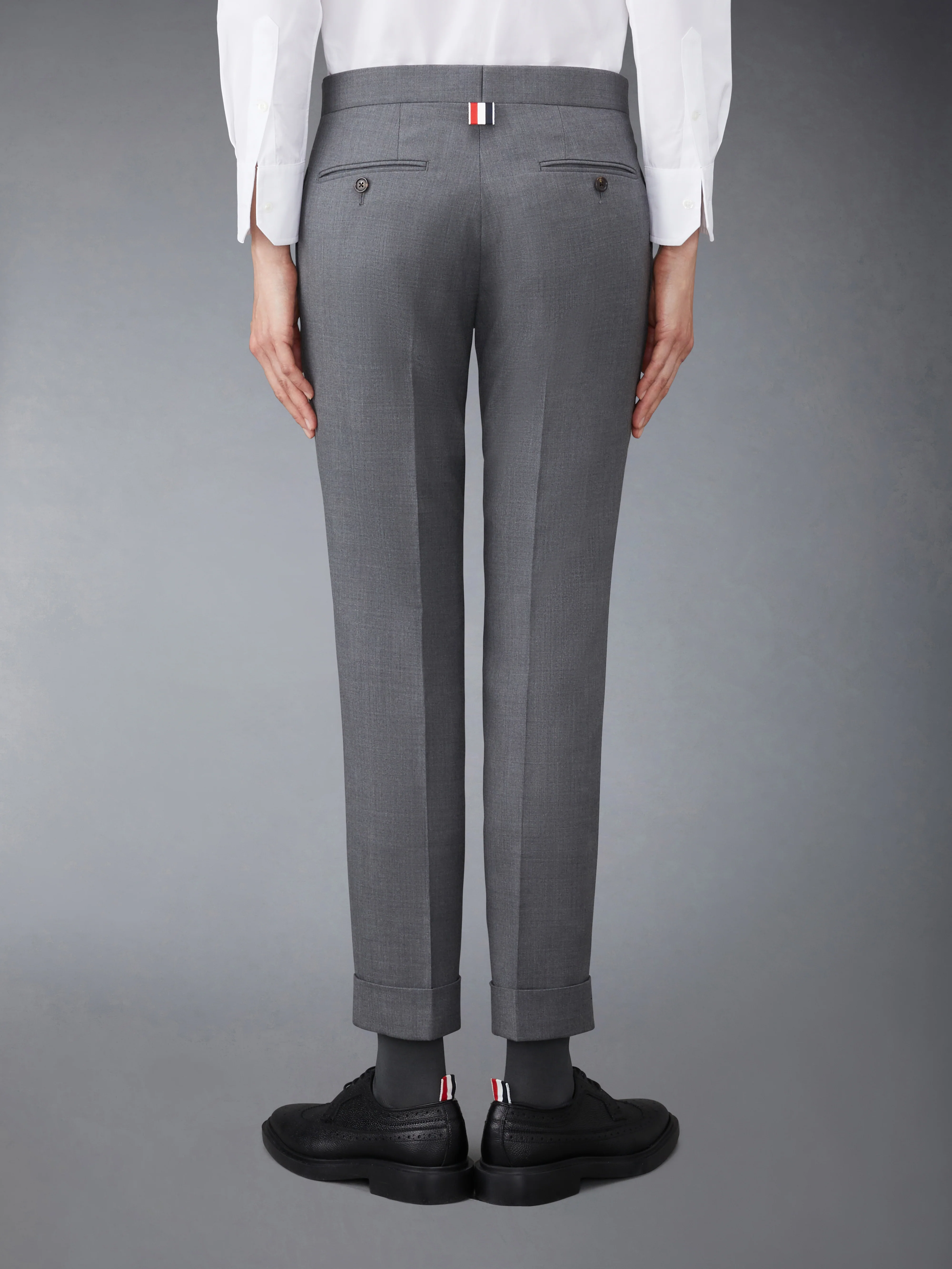 SUPER 120’S TWILL LOW RISE SKINNY TROUSER - Image 2
