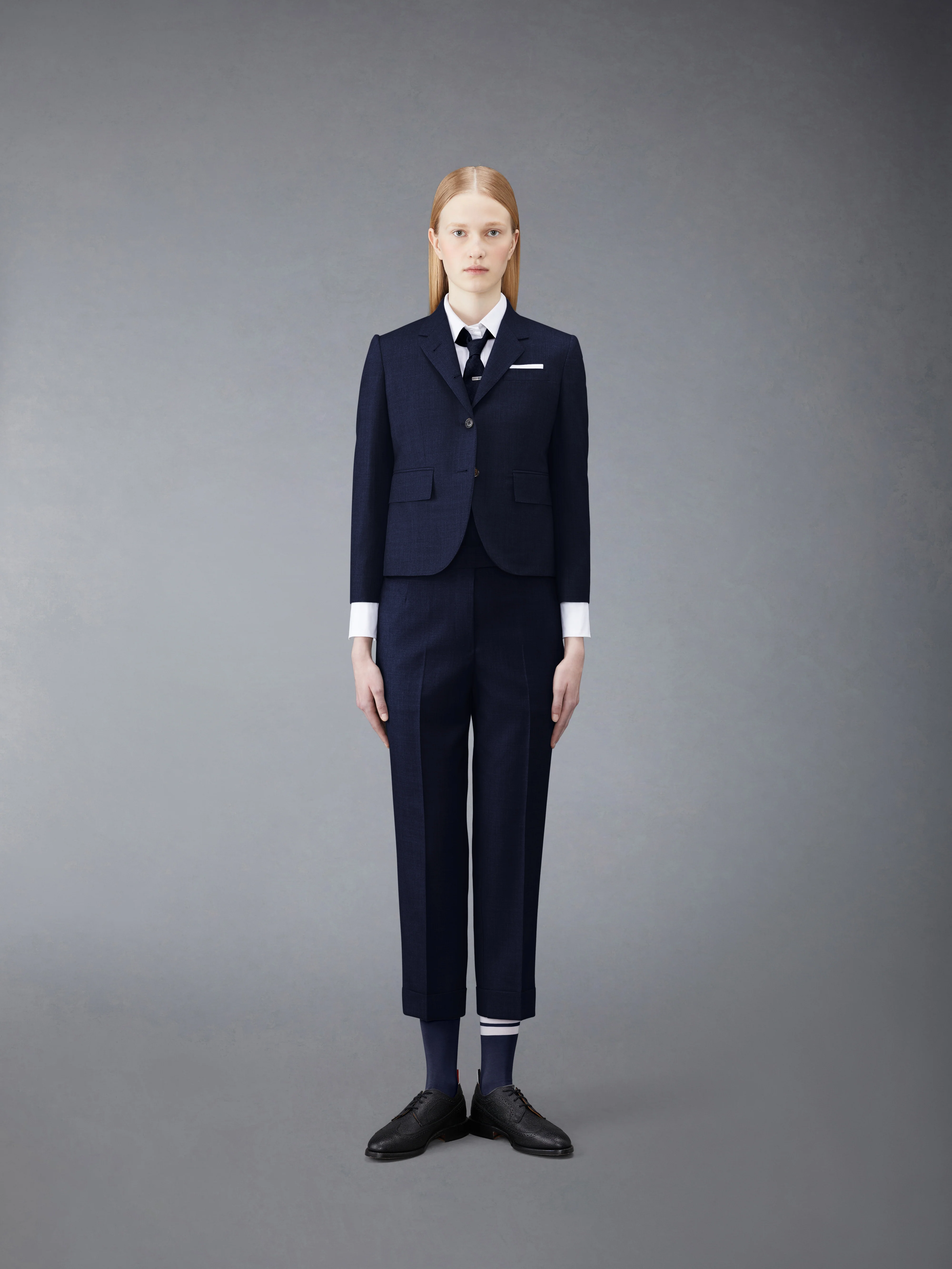 SUPER 120’S TWILL LOW RISE TROUSER - Image 3