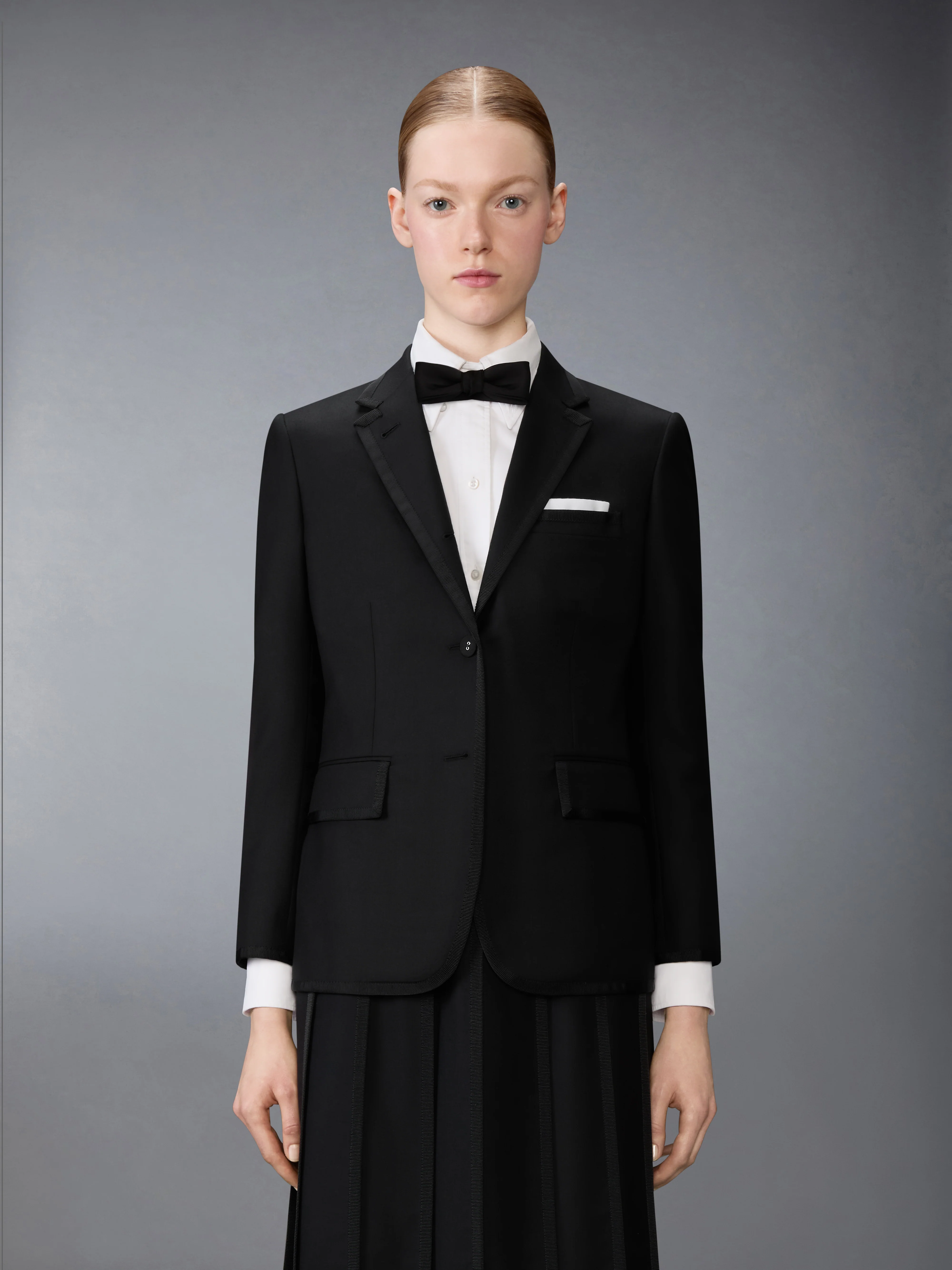 SUPER 120'S TWILL GROSGRAIN TIPPING SPORTCOAT
