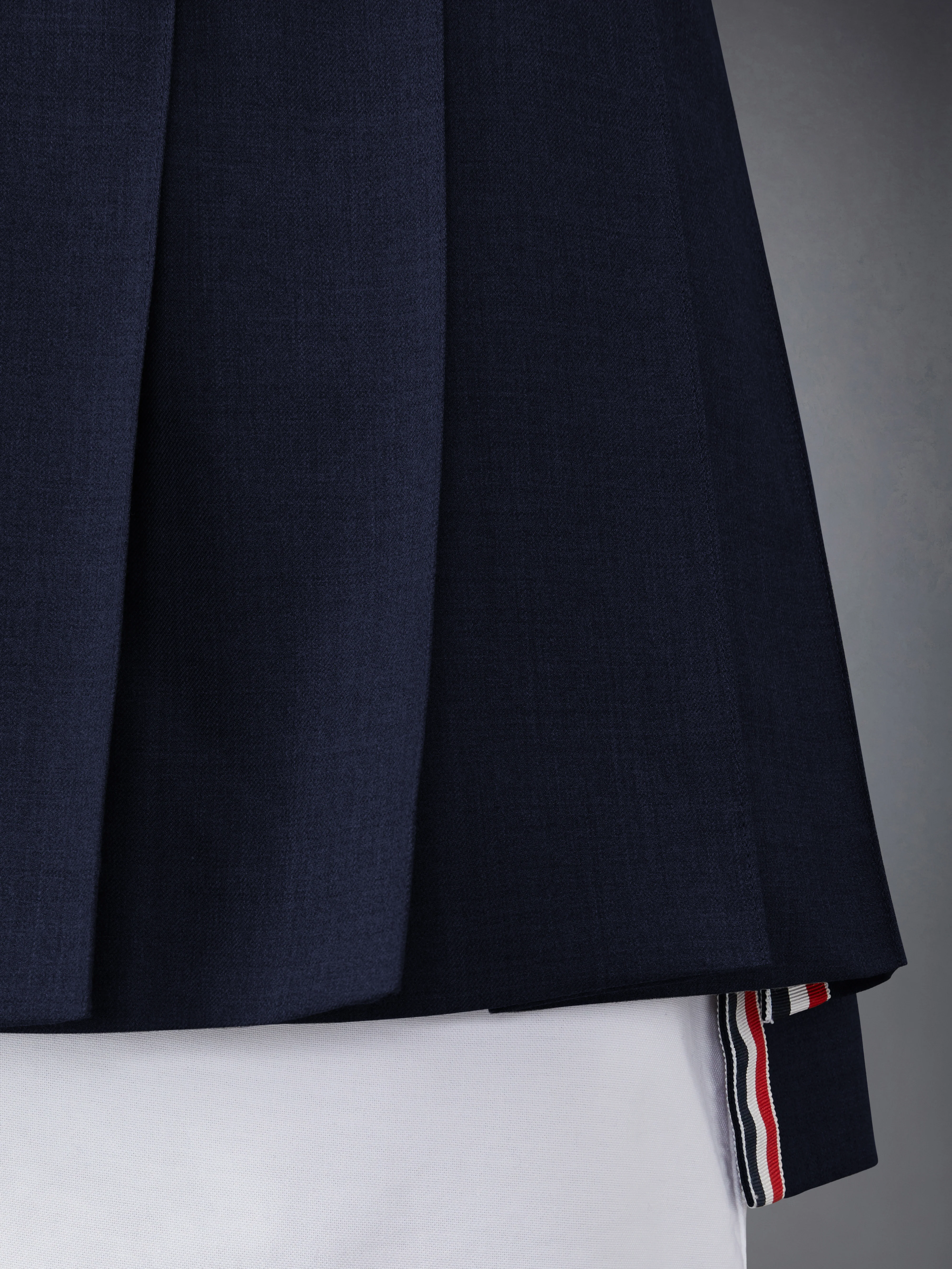 SUPER 120'S TWILL PLEATED MINI SKIRT - Image 5