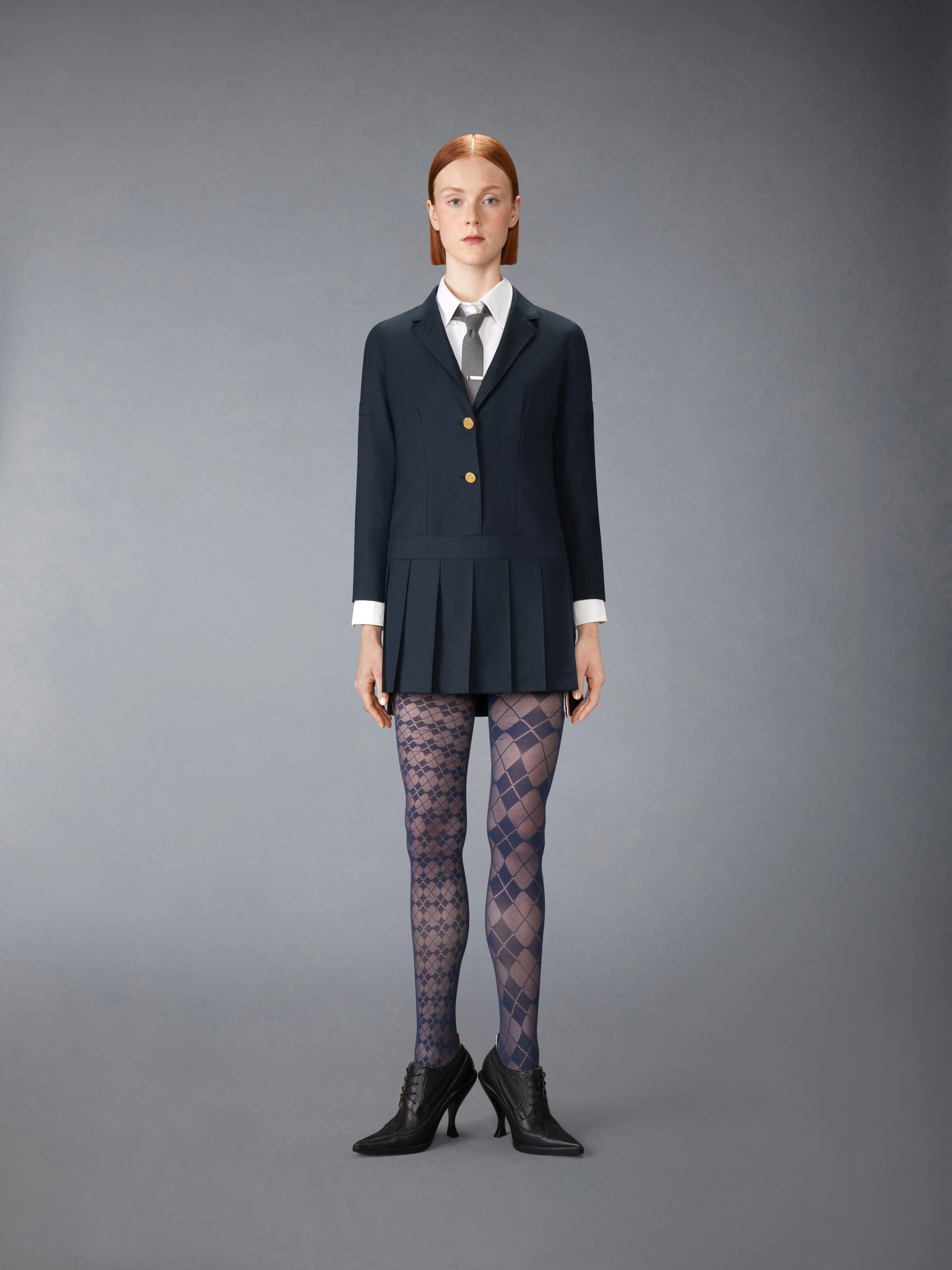 SUPER 120'S TWILL SPORTCOAT MINI DRESS