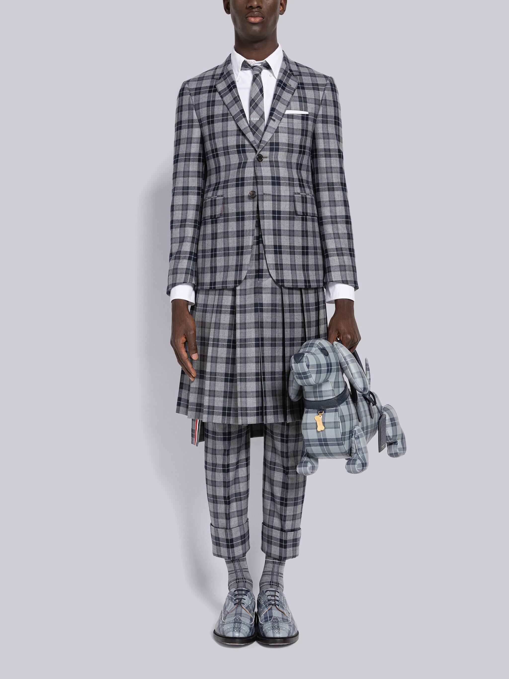 TARTAN WOOL TWILL BACKSTRAP TROUSER - Image 3