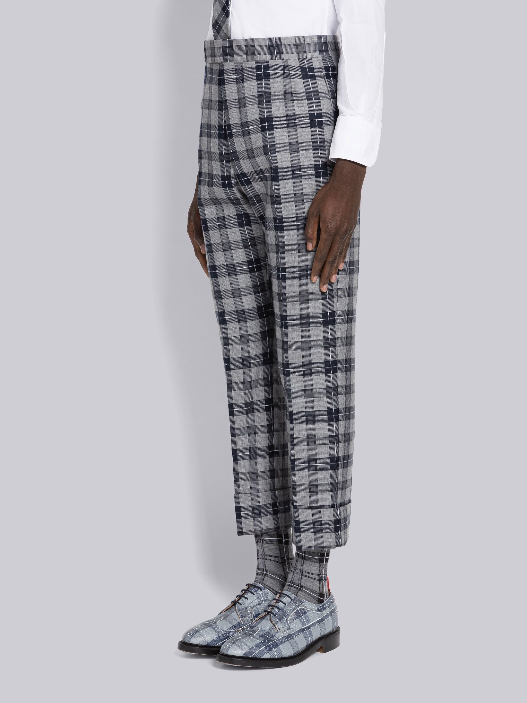 TARTAN WOOL TWILL BACKSTRAP TROUSER - Image 4