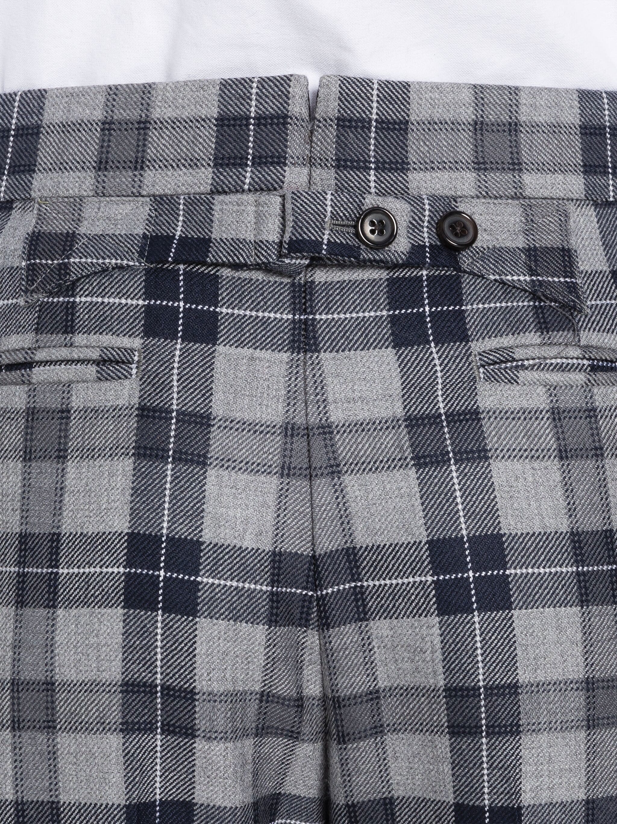 TARTAN WOOL TWILL BACKSTRAP TROUSER - Image 5