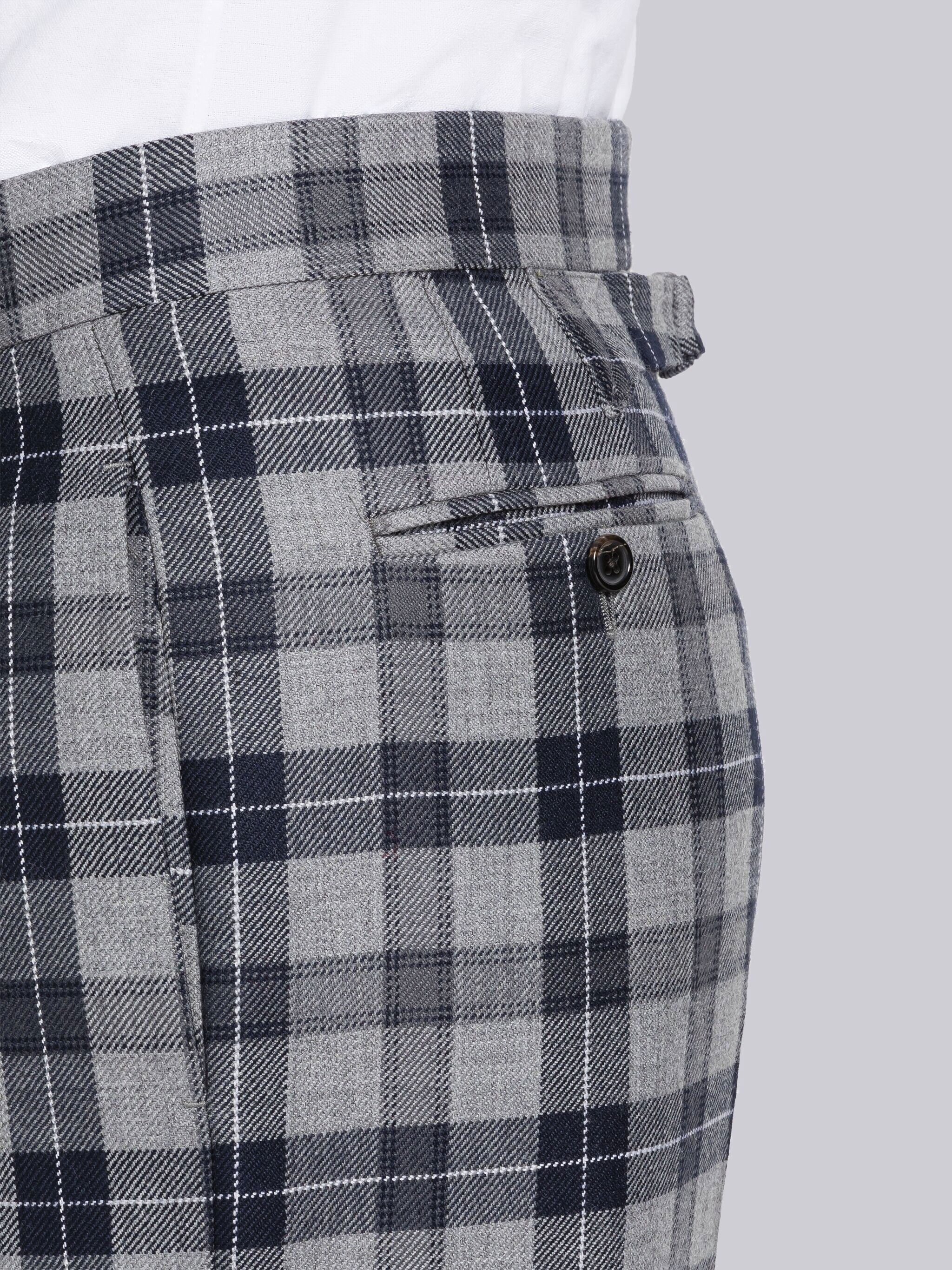 TARTAN WOOL TWILL BACKSTRAP TROUSER - Image 6