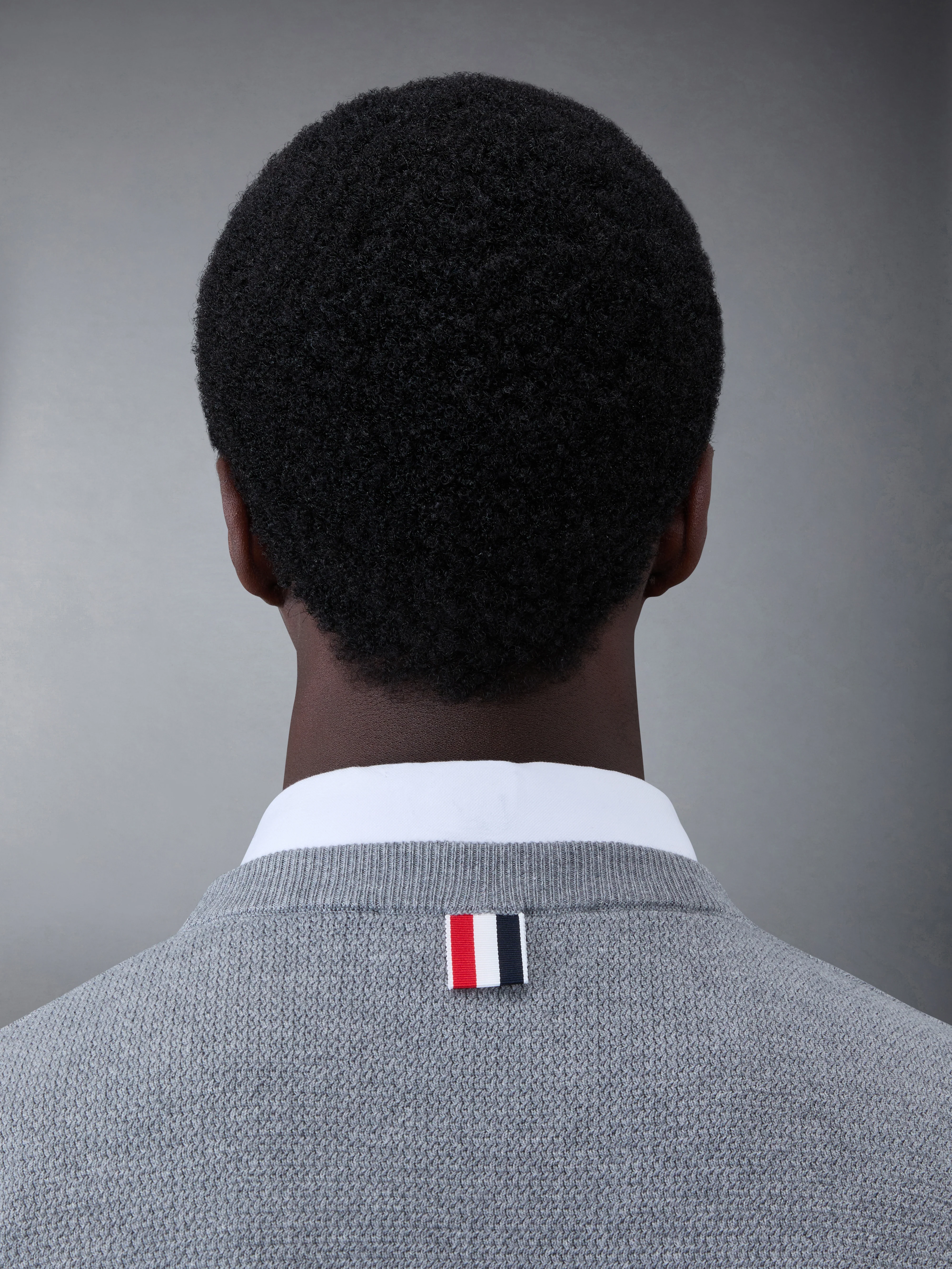 Textured Cotton Stripe Crew Neck Pullover - Image 4