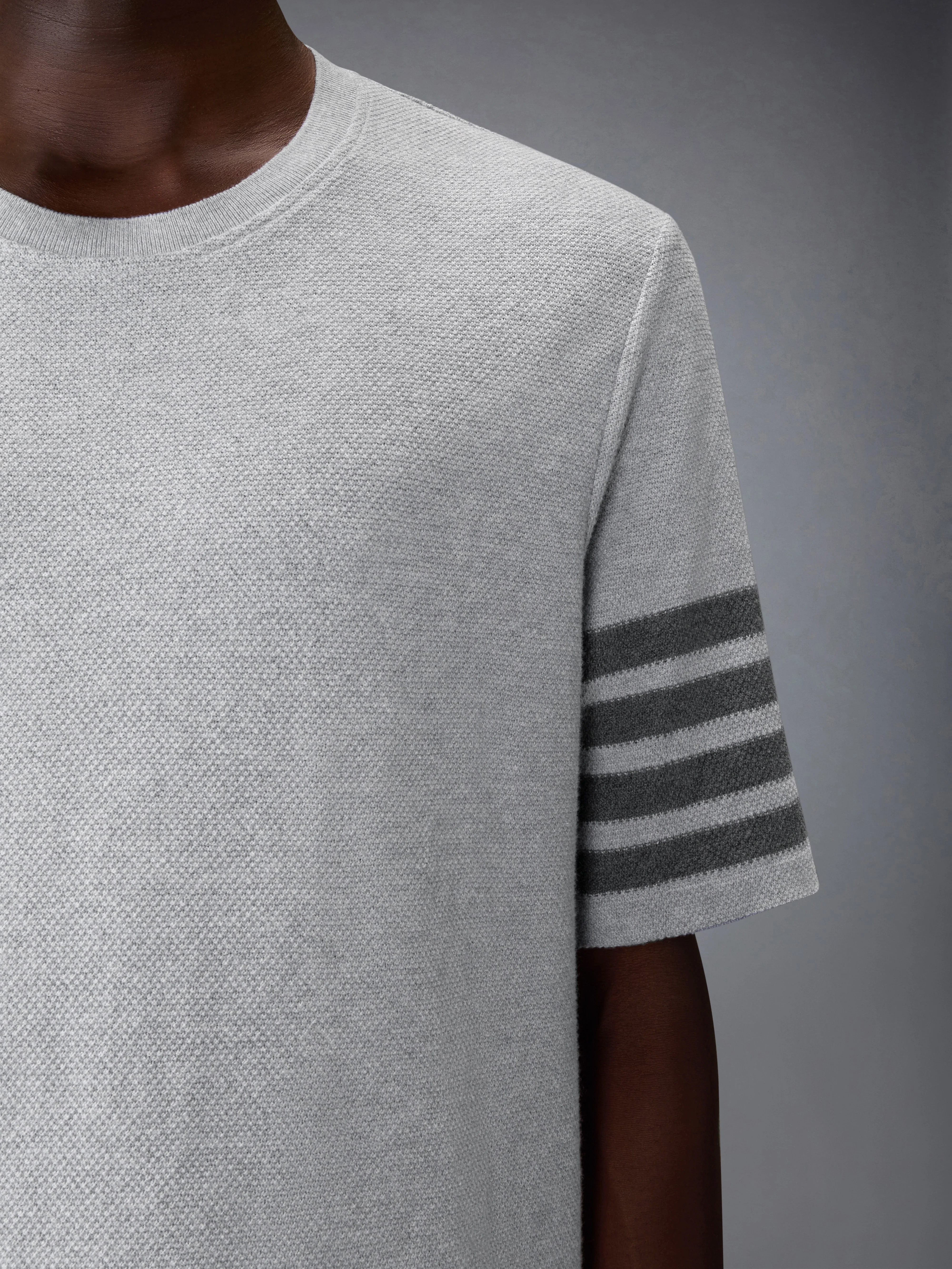 TEXTURED PIQUE 4-BAR TEE - Image 5