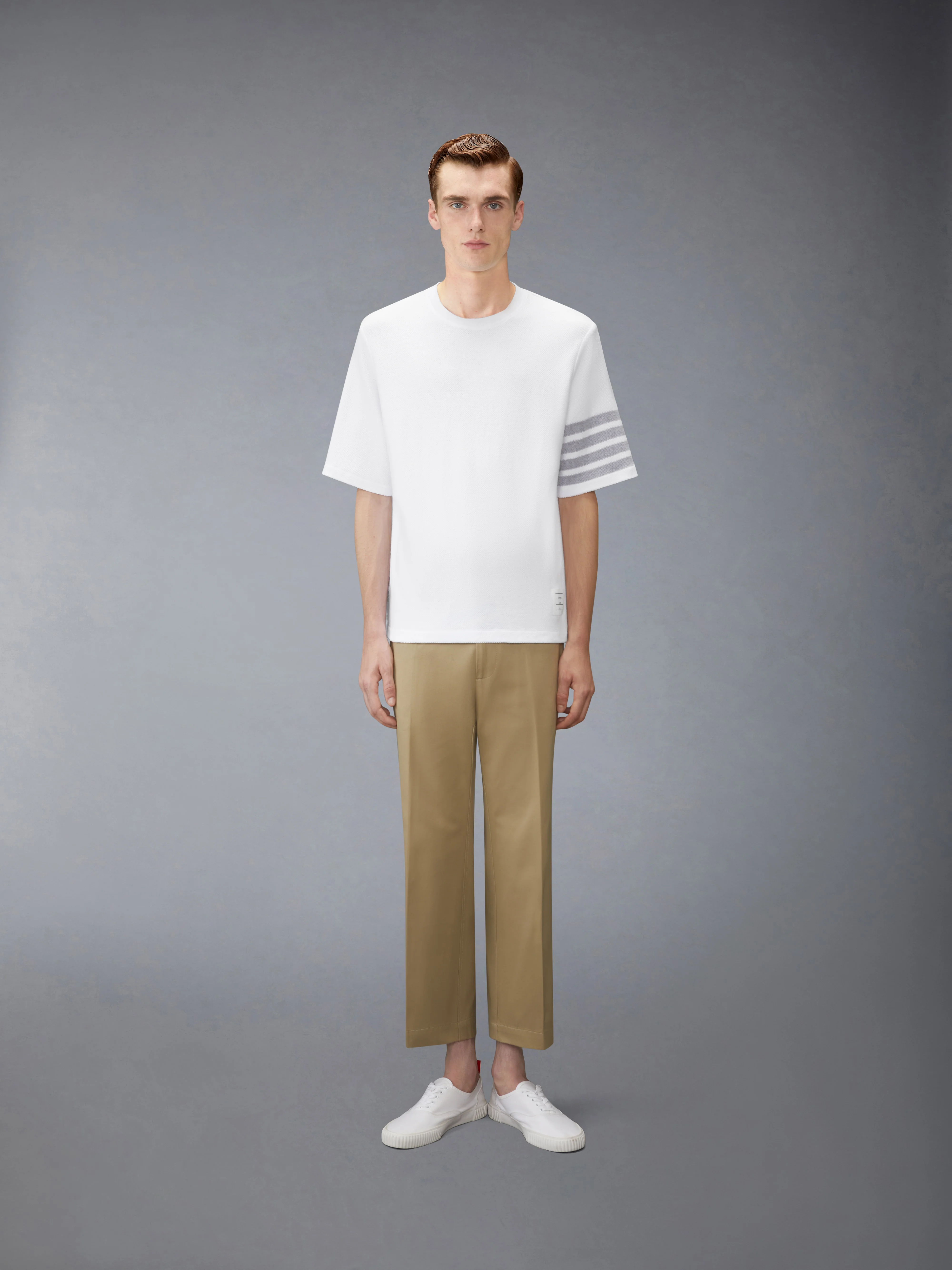 TEXTURED PIQUE 4-BAR TEE - Image 3