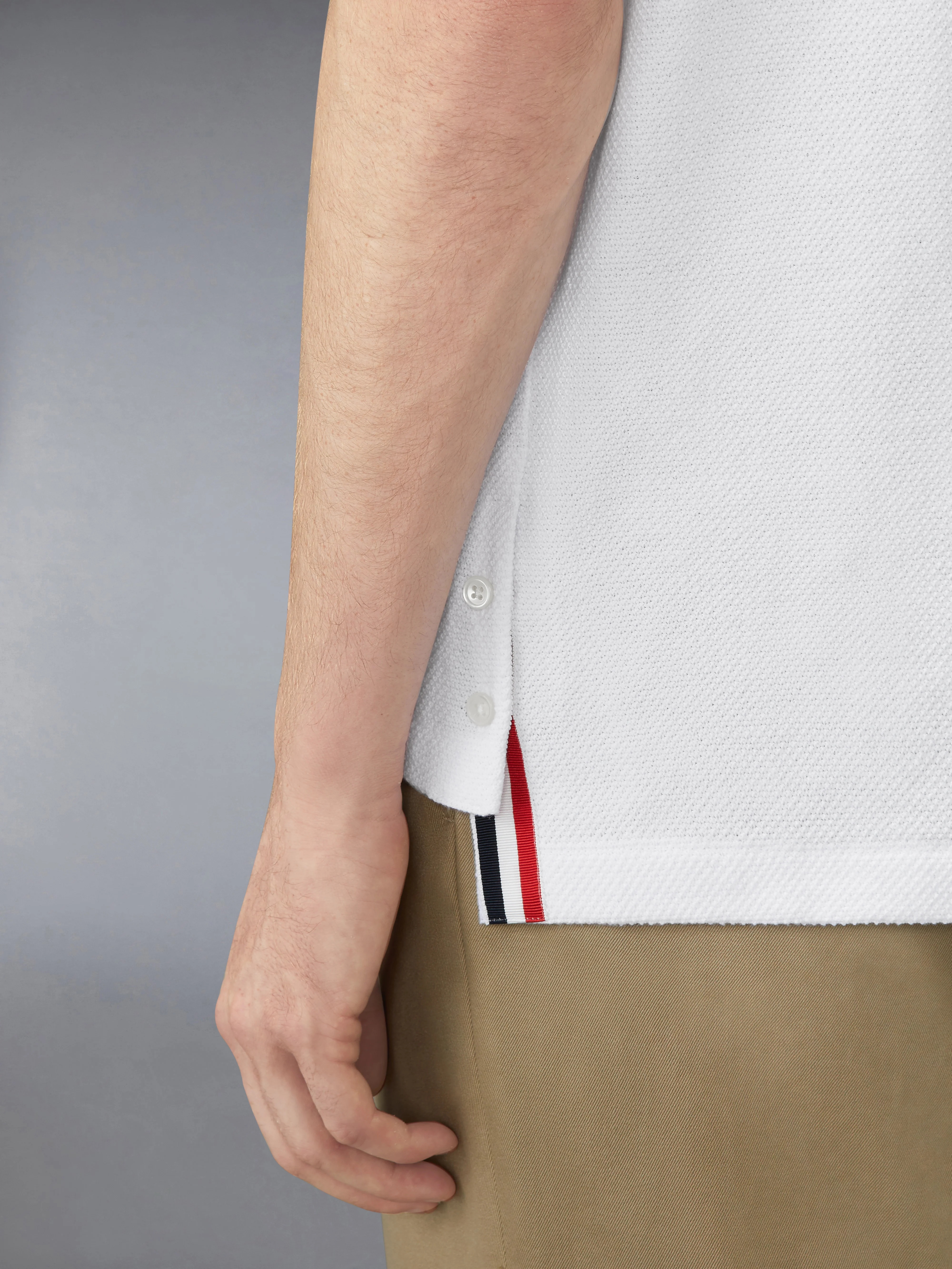 TEXTURED PIQUE 4-BAR TEE - Image 5