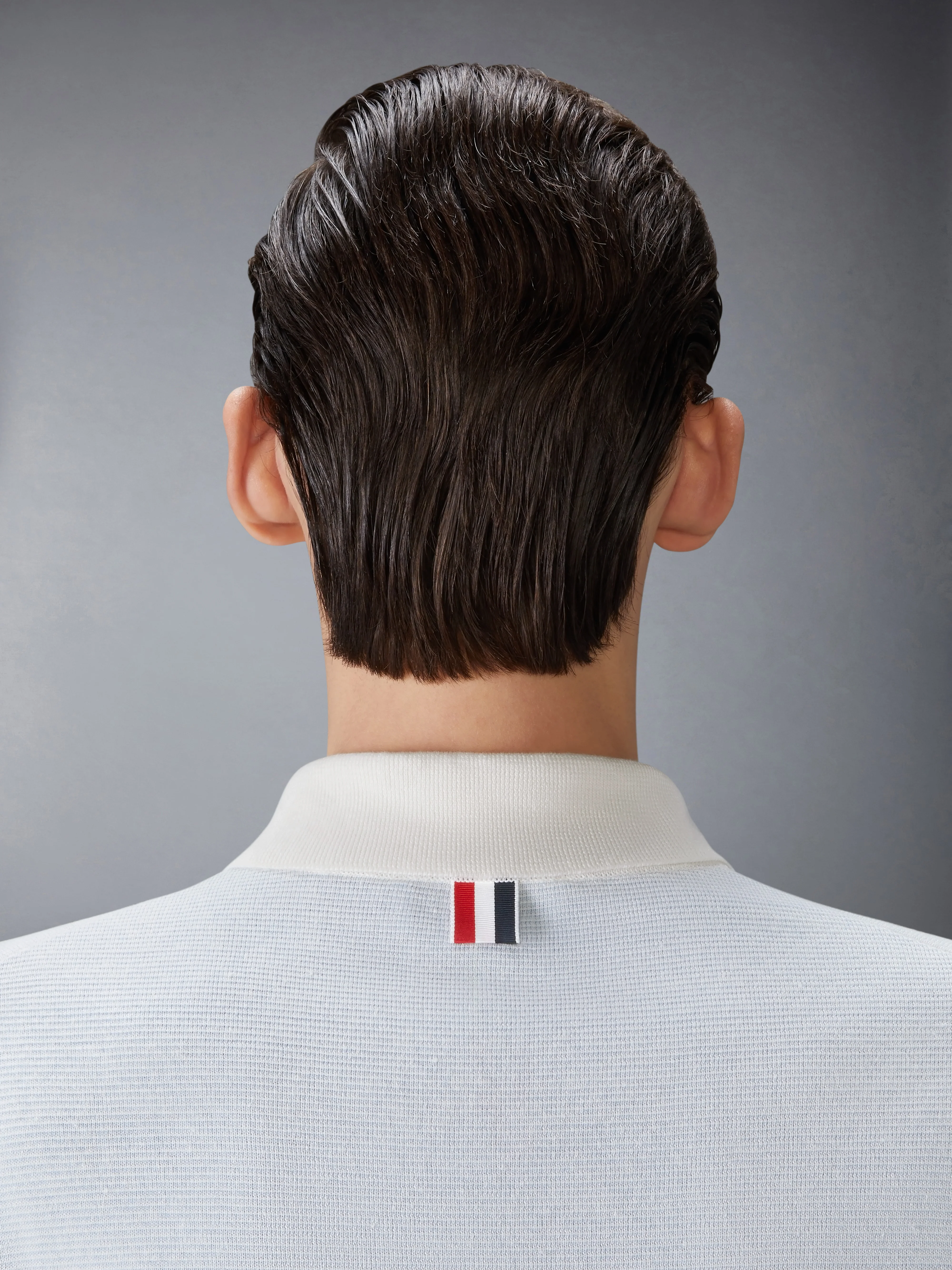 TEXTURED STRIPE STITCH 4-BAR RELAXED FIT POLO - Image 4