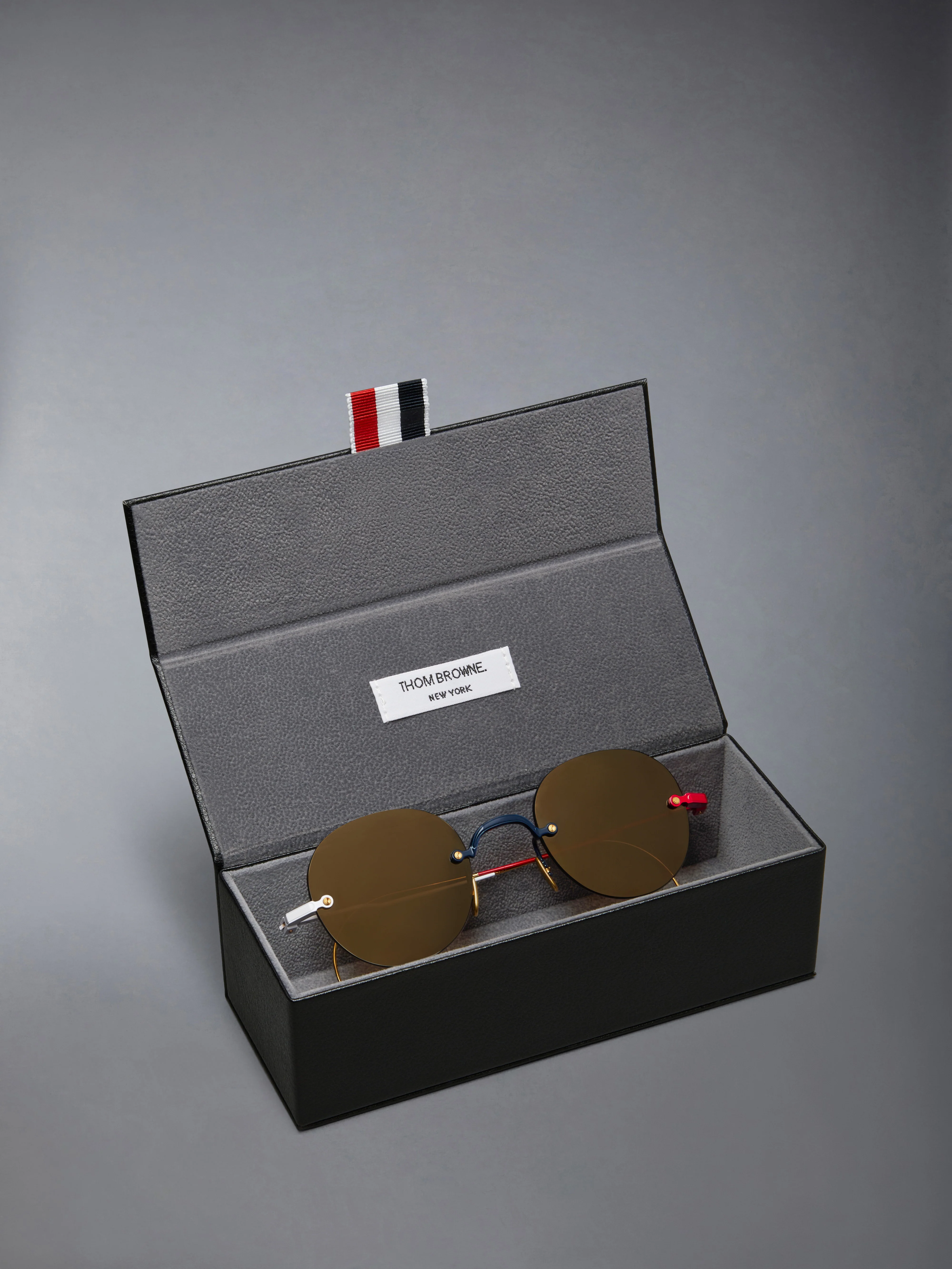 TITANIUM RIMLESS ROUND SUNGLASSES - Image 4