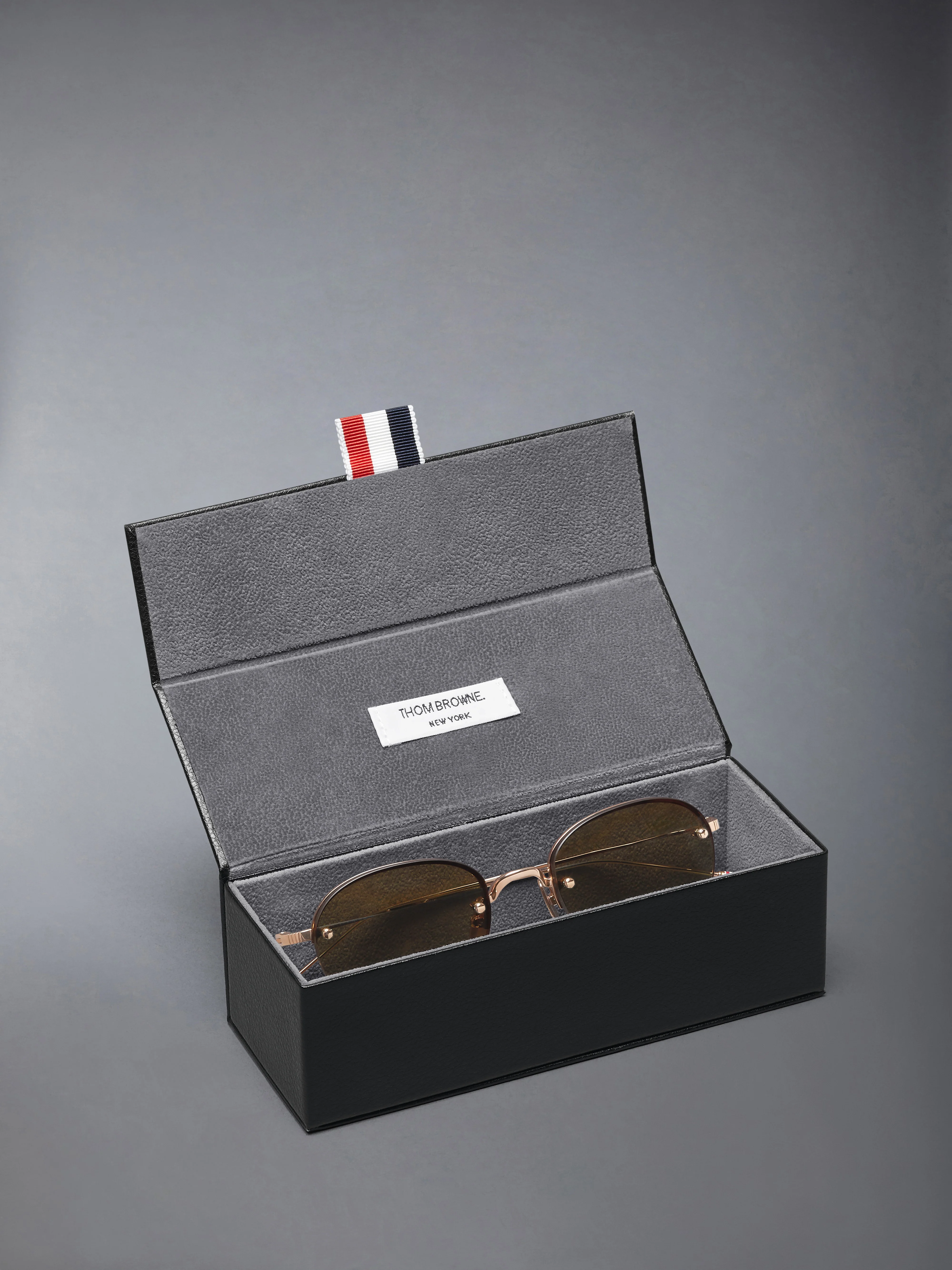 TITANIUM SEMI RIMLESS OVAL SUNGLASSES - Image 4