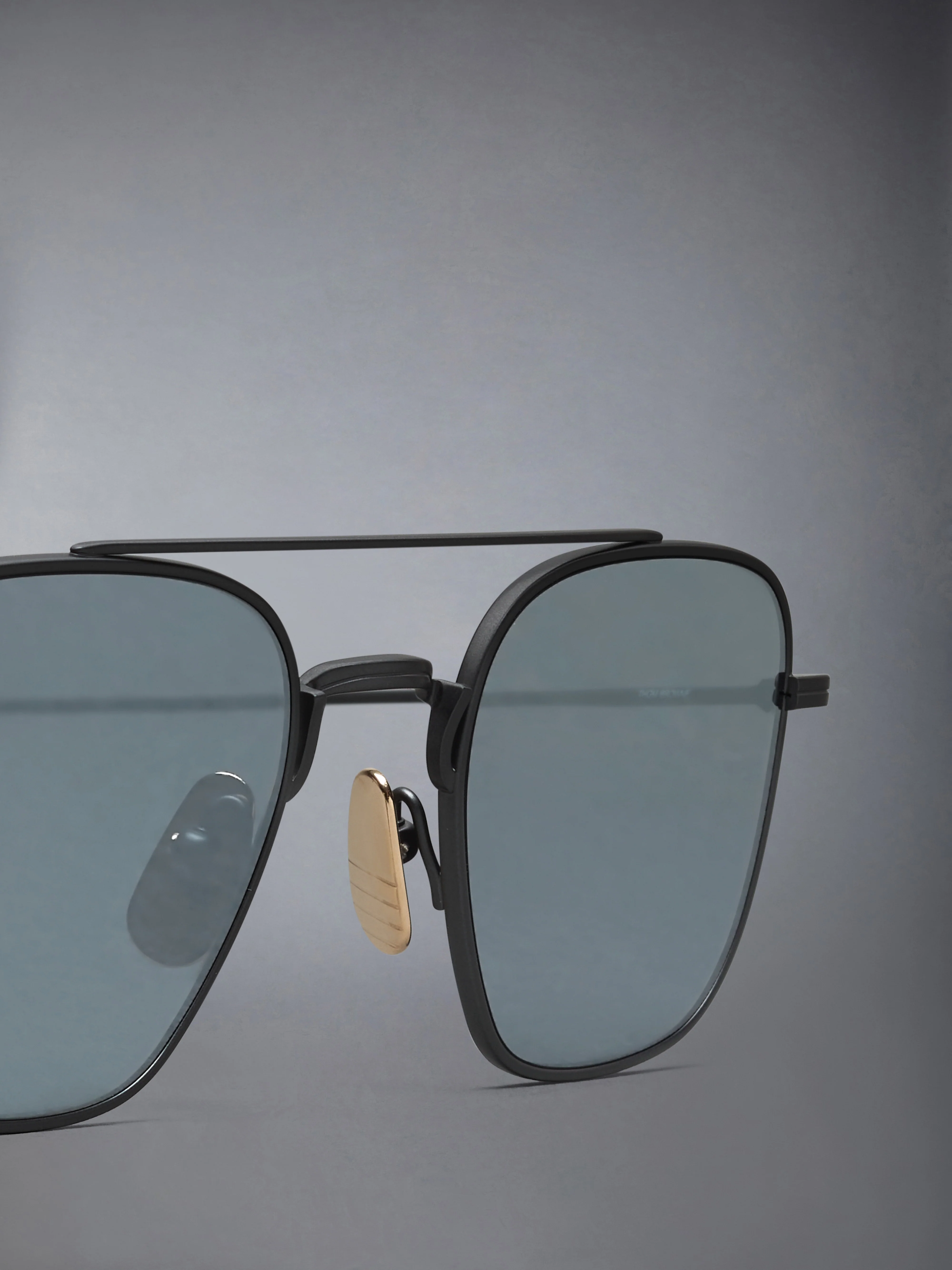 TITANIUM SQUARED AVIATOR SUNGLASSES - Image 3