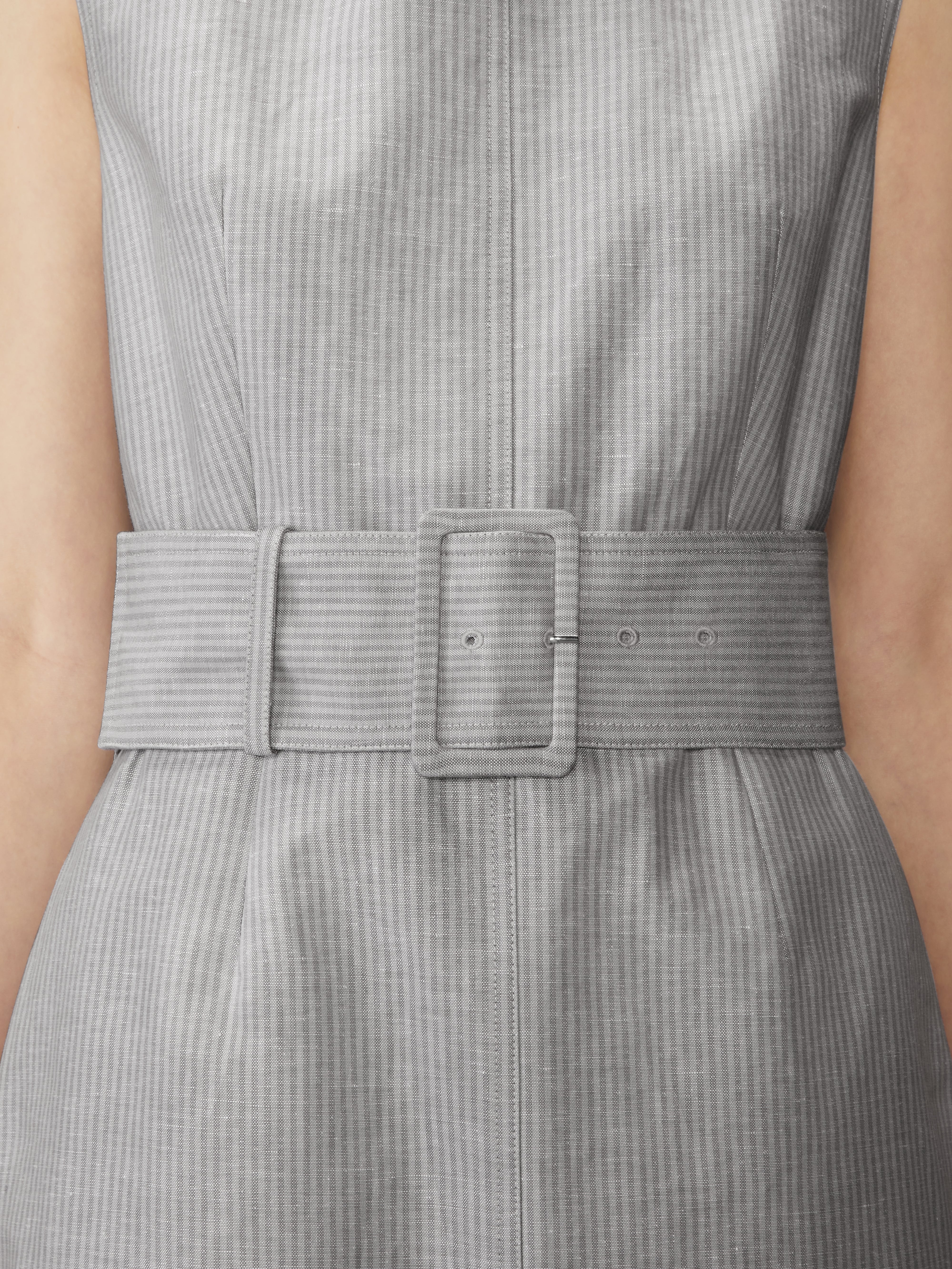 TONAL UNIVERSITY STRIPE BOAT NECK DRESS - Image 7