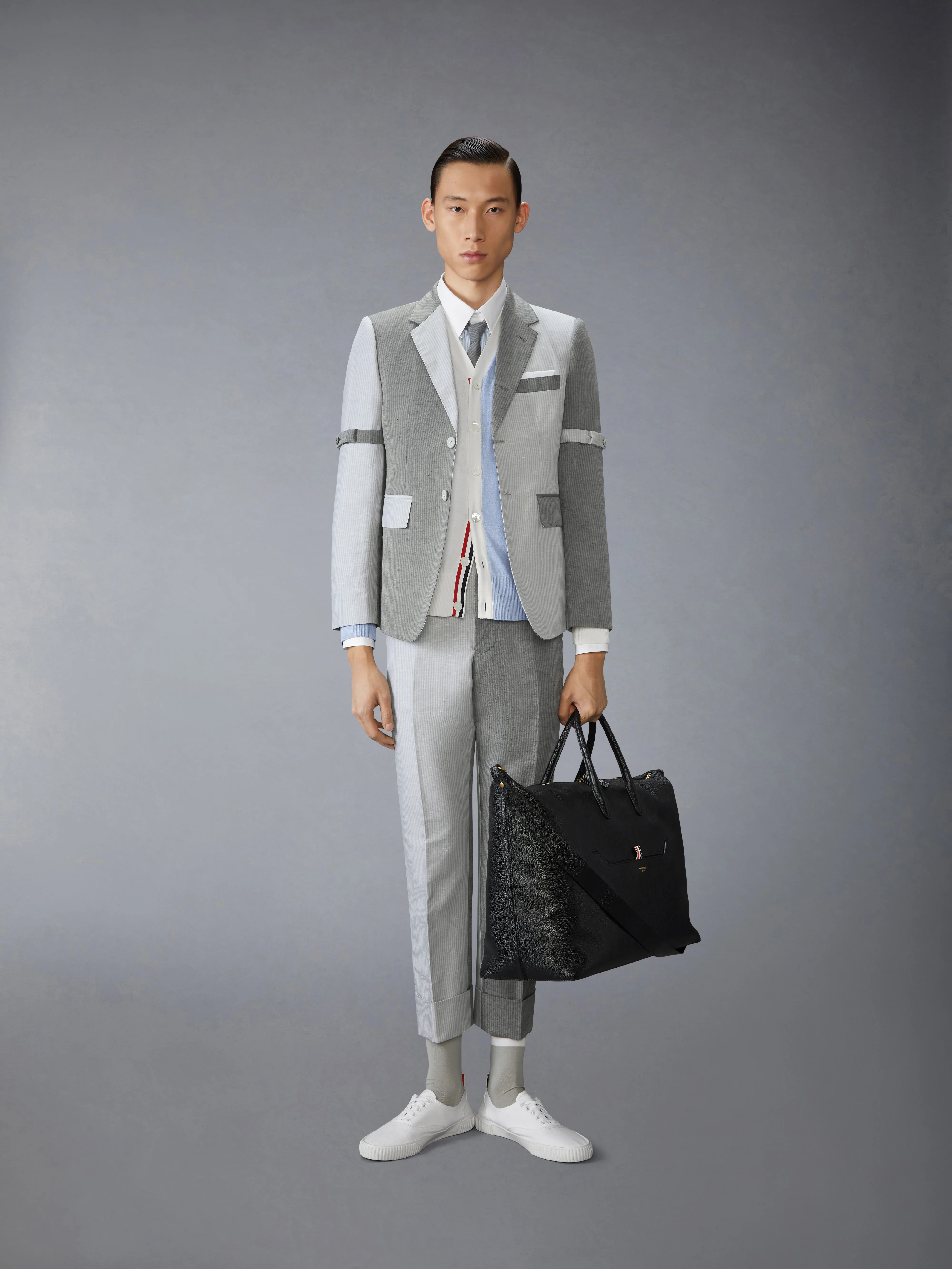 TONAL UNIVERSITY STRIPE LINEN COTTON SPORTCOAT - Image 3