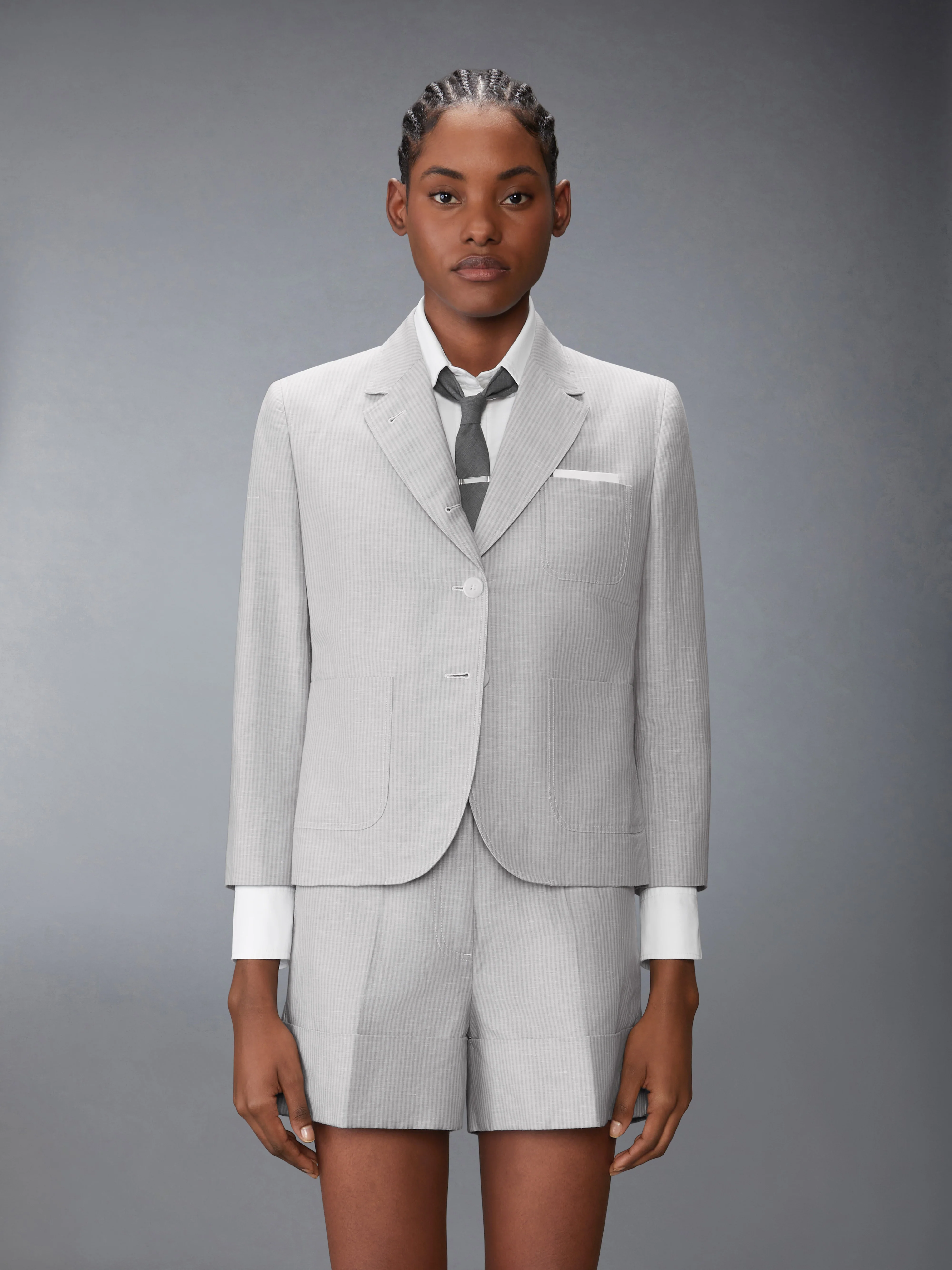 TONAL UNIVERSITY STRIPE SACK SPORTCOAT