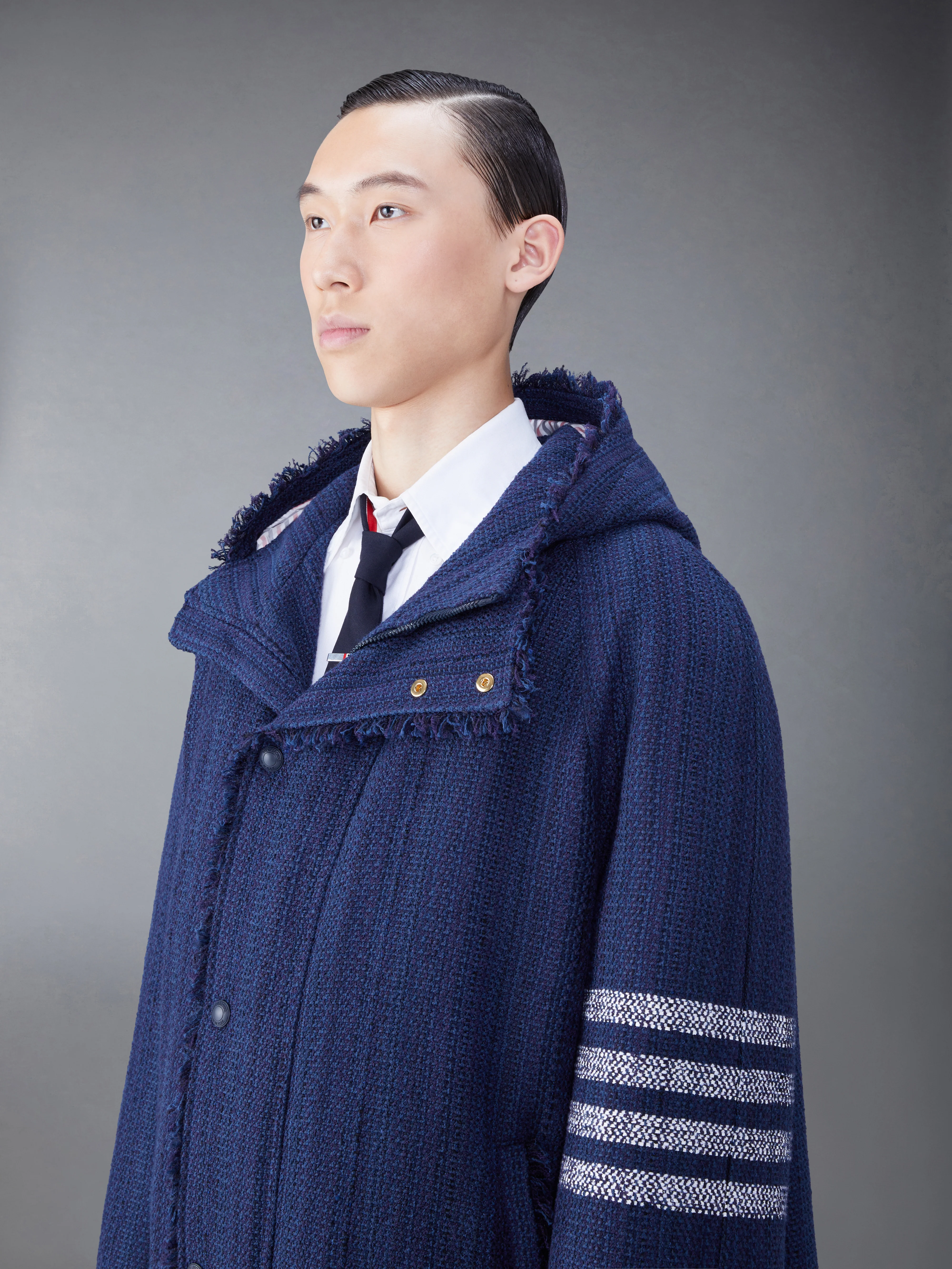 TWEED FRAY 4-BAR CROPPED FOOTBALL PARKA - Image 5