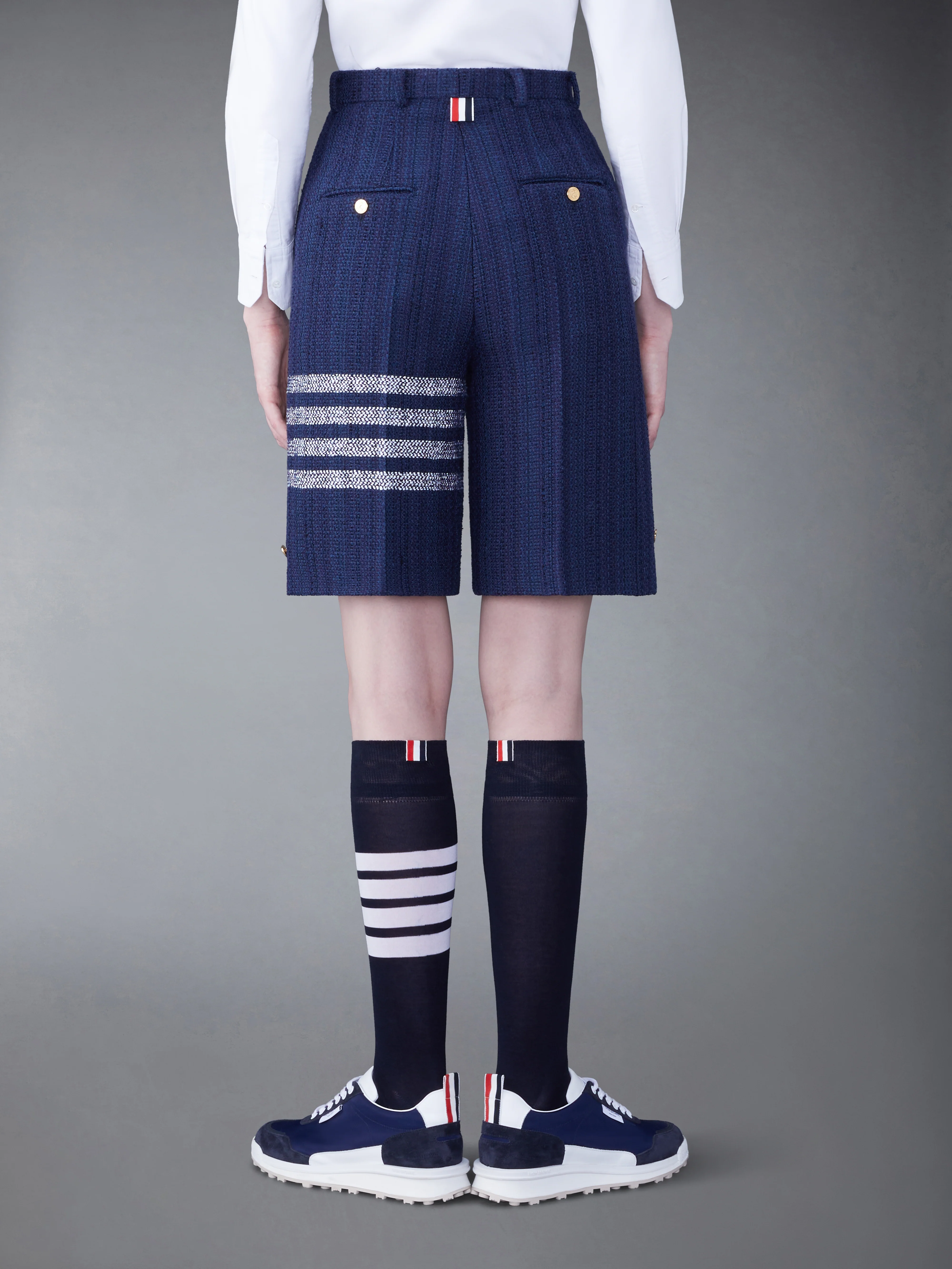 TWEED FRAY 4-BAR HIGH WAIST SHORT - Image 3