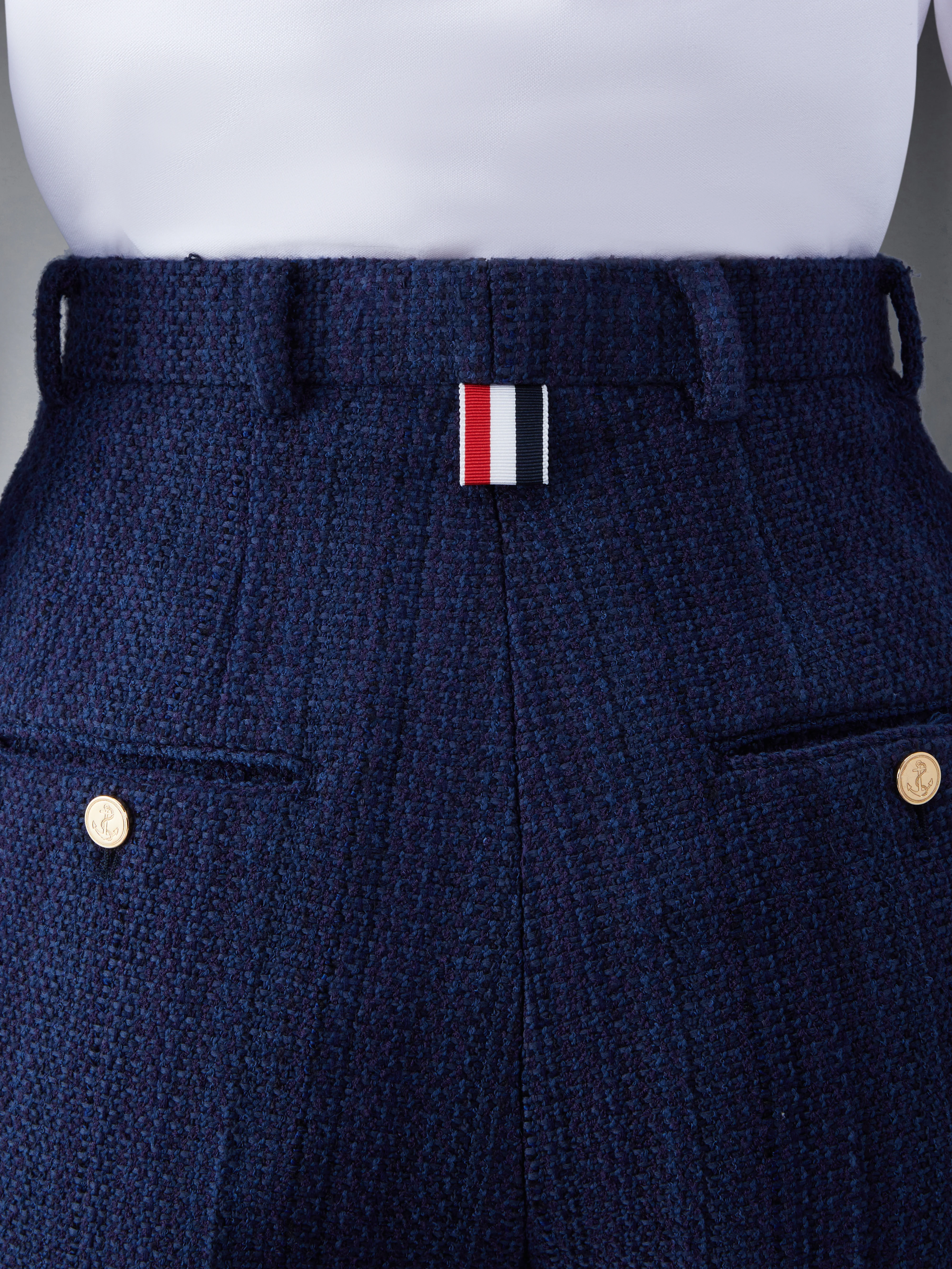 TWEED FRAY 4-BAR HIGH WAIST SHORT - Image 6