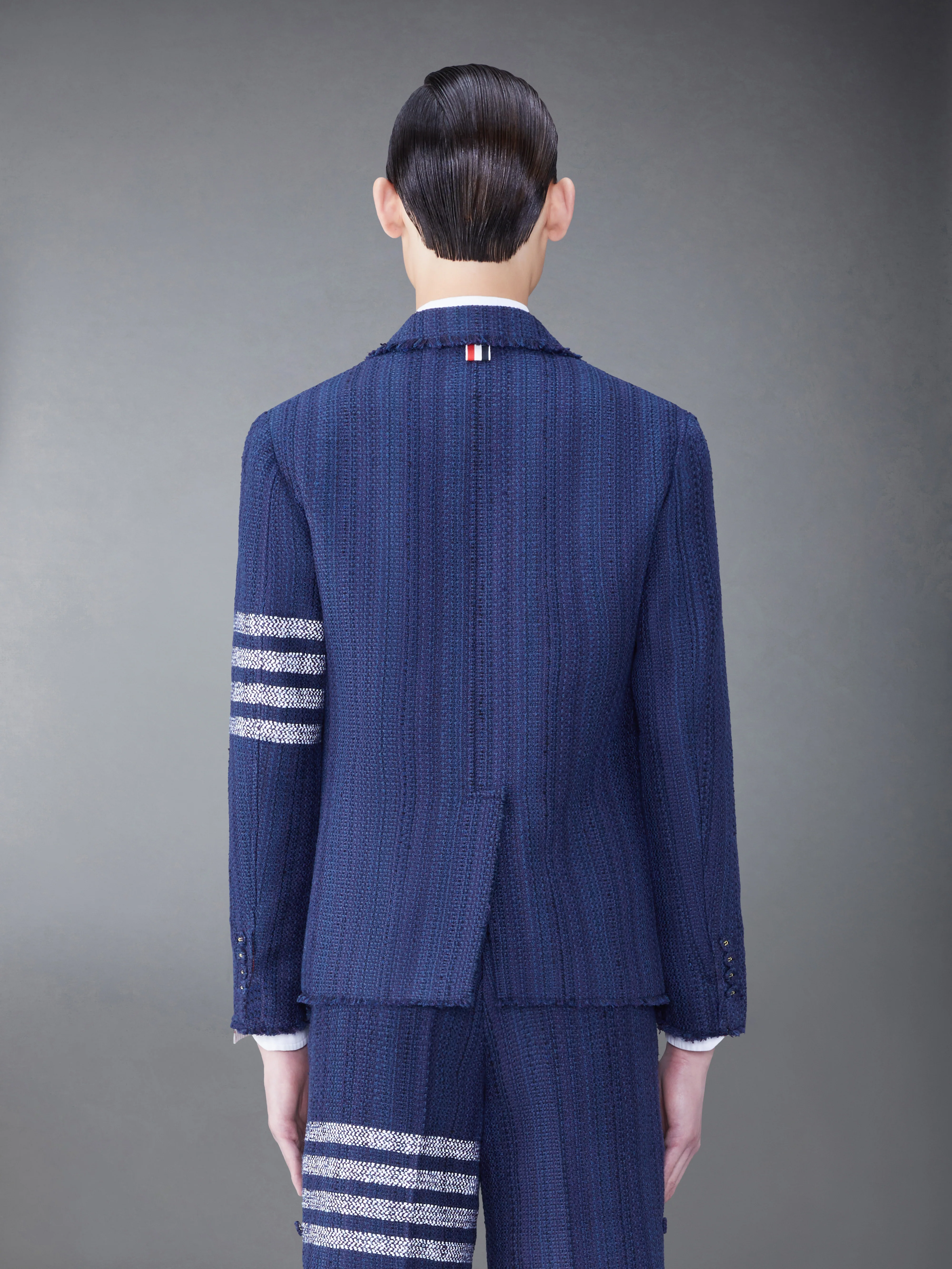 TWEED FRAY 4-BAR SACK JACKET - Image 2