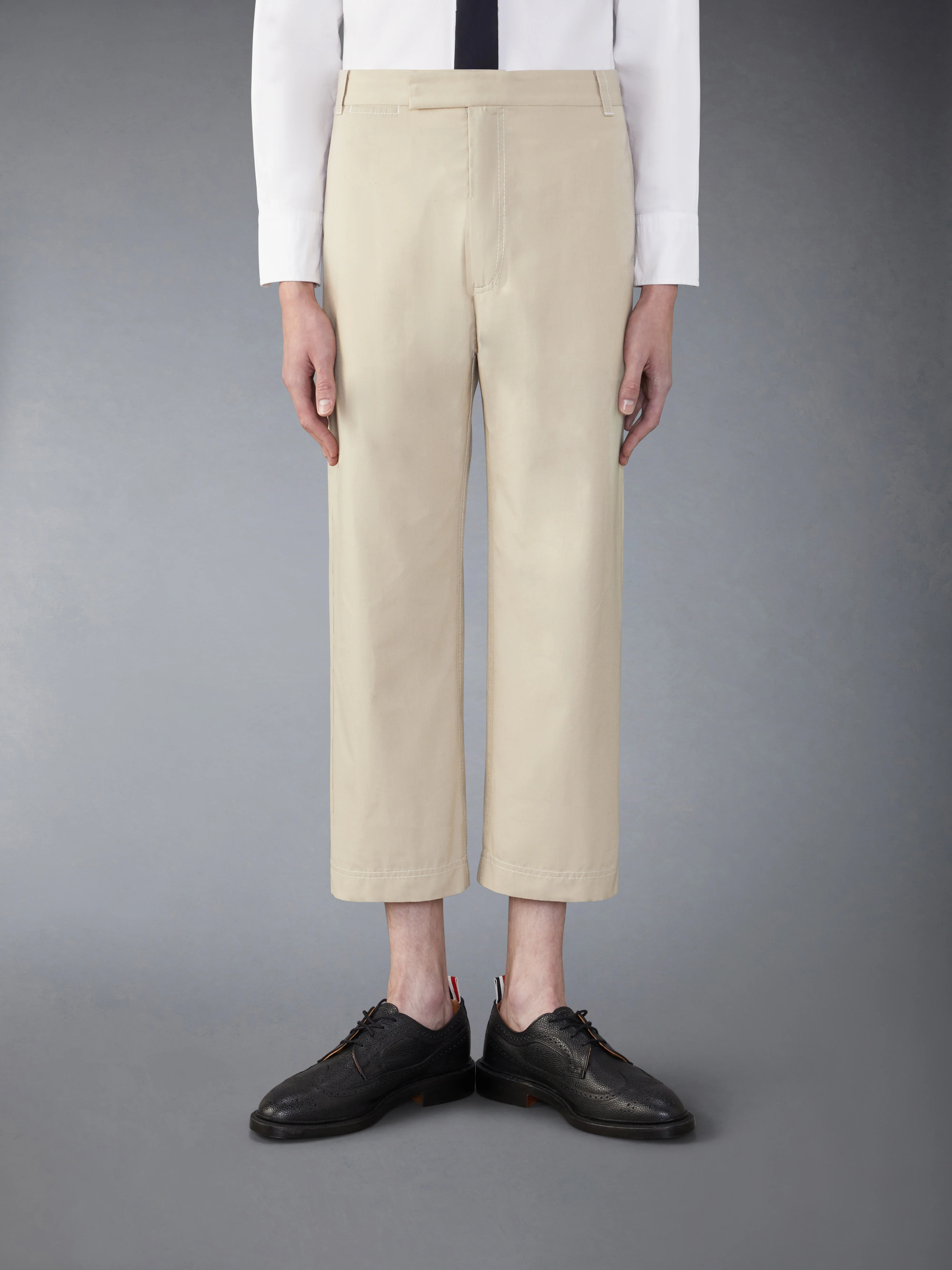 TYPEWRITER UNCONSTRUCTED STRAIGHT LEG TROUSERS