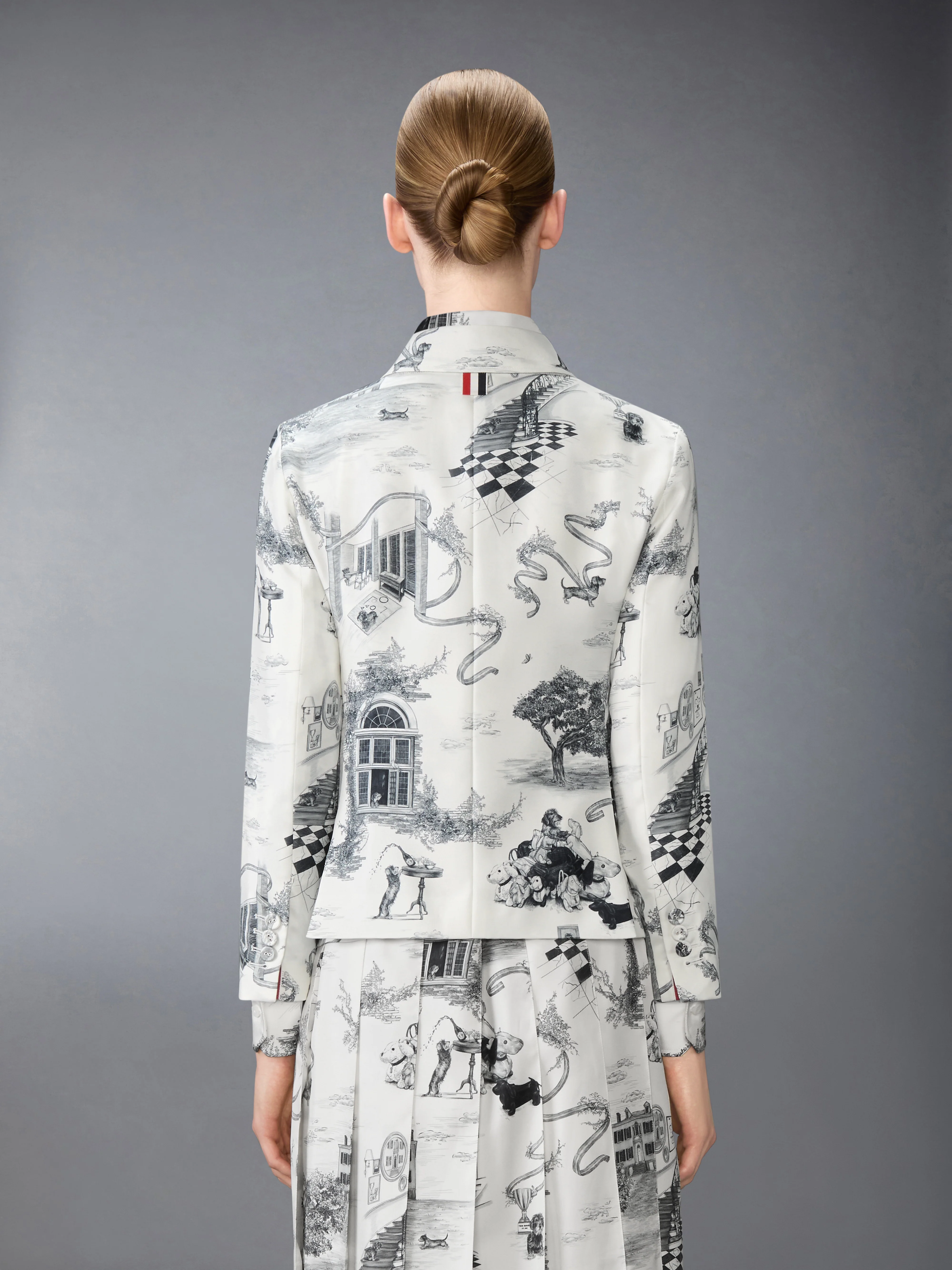UNCONSTRUCTED SILK TWILL HECTOR TOILE SPORTCOAT - Image 2