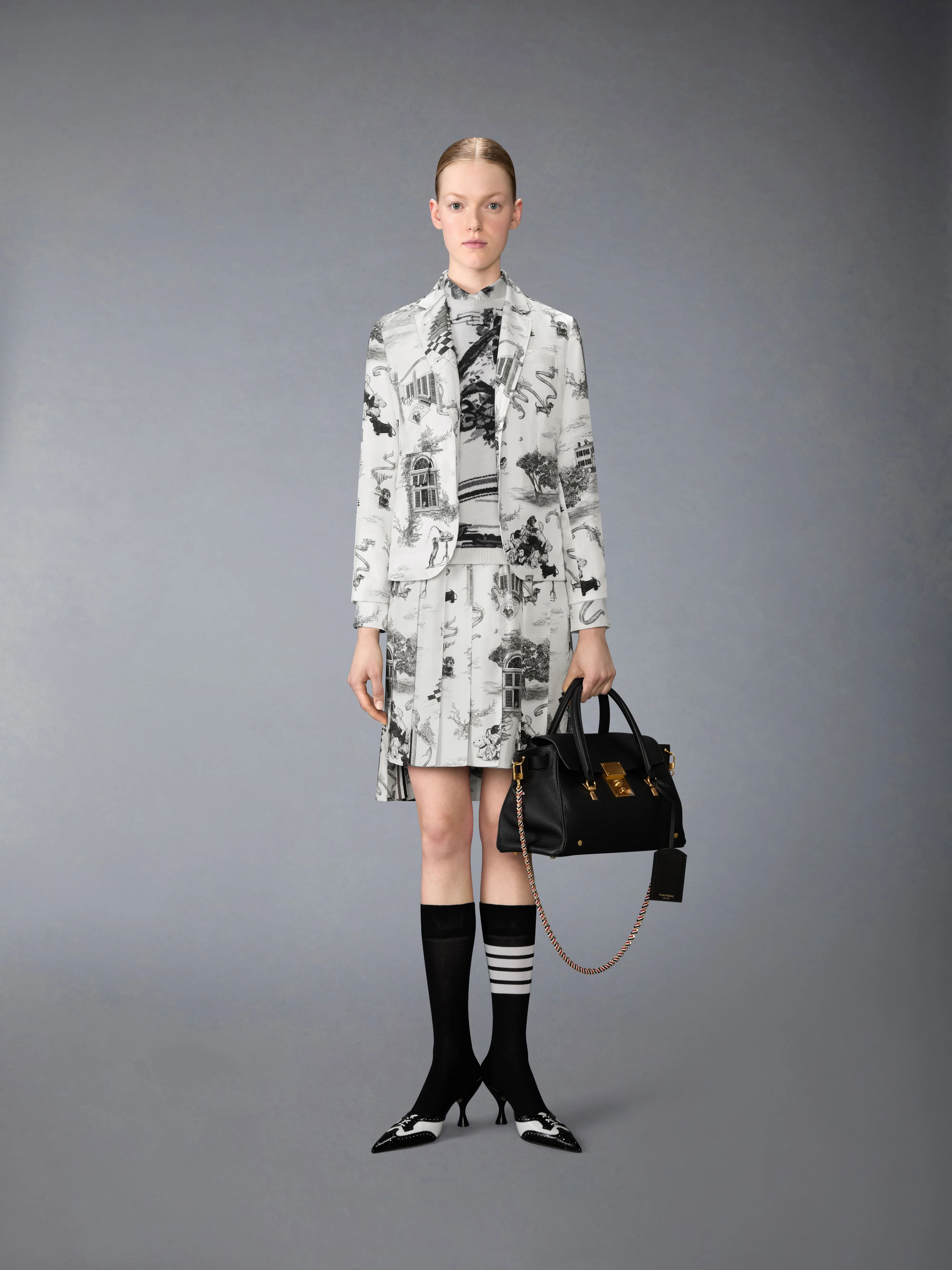 UNCONSTRUCTED SILK TWILL HECTOR TOILE SPORTCOAT - Image 3