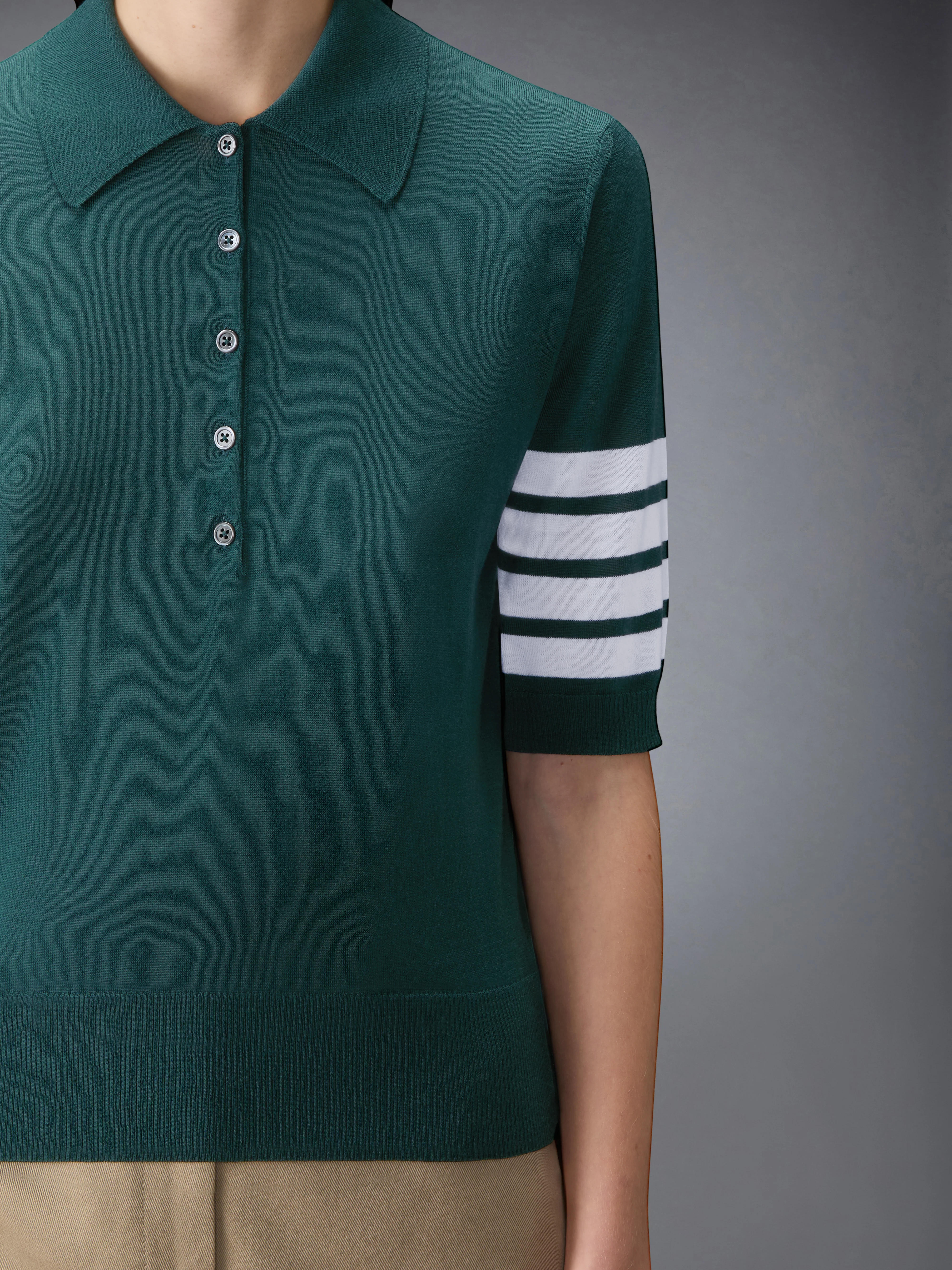 WOOL 4-BAR RELAXED POLO - Image 5