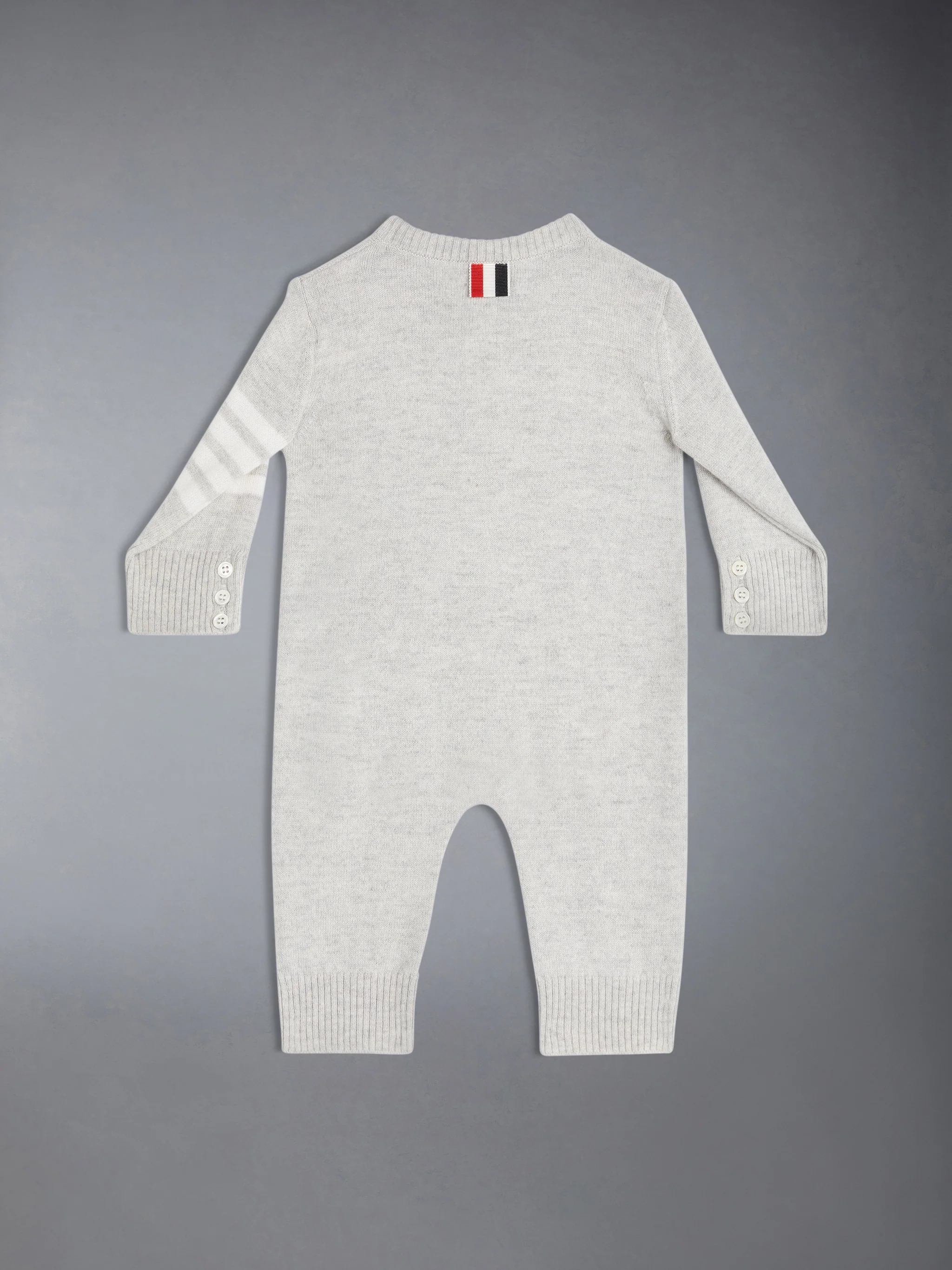 WOOL CASHMERE 4-BAR BABY ONESIE - Image 2