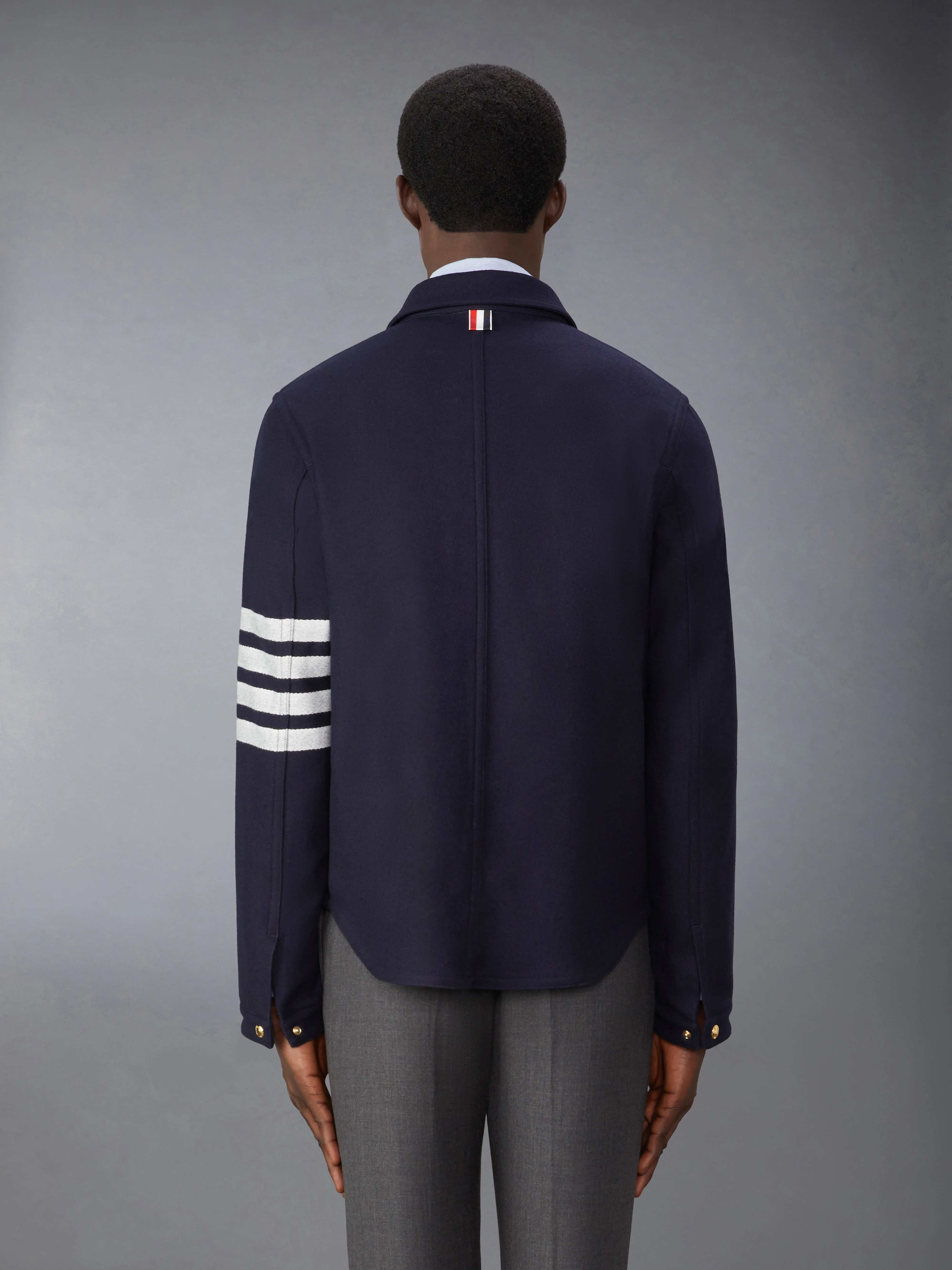 WOOL CASHMERE 4-BAR UTILITY  JACKET - Image 2