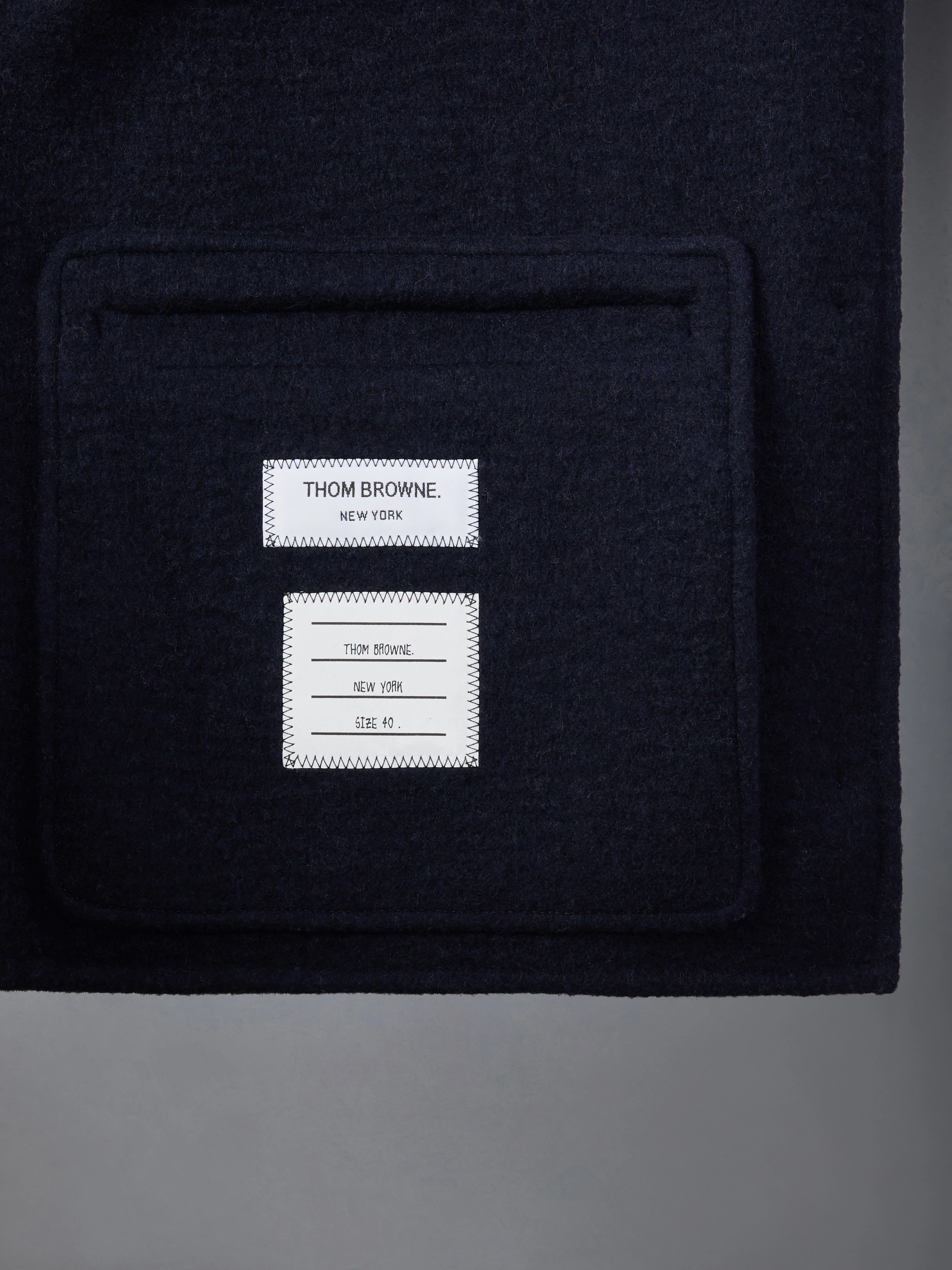 WOOL CASHMERE ARMBAND BELL SLEEVE JACKET WITH SHEARLING COLLAR - Image 6