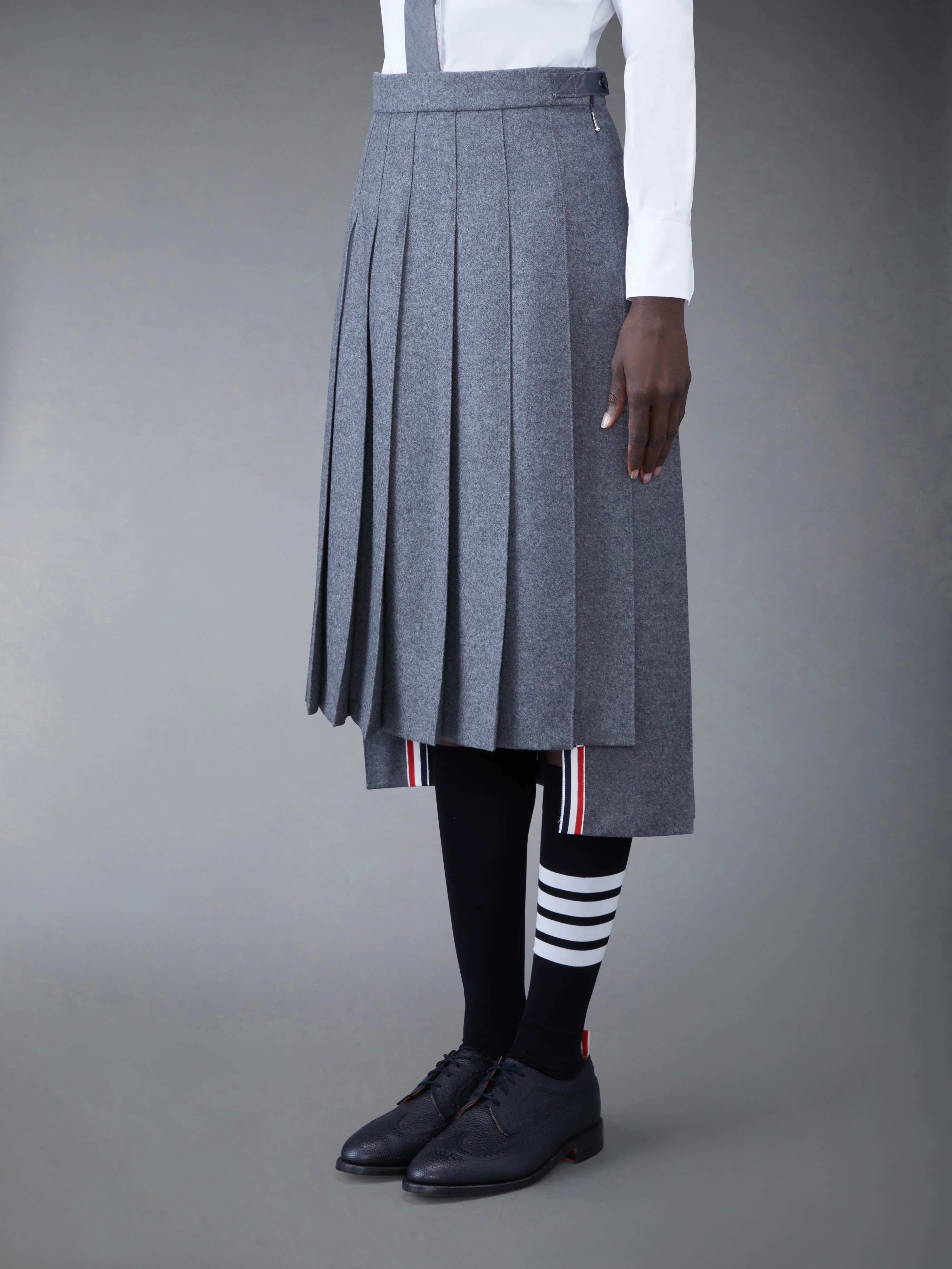 WOOL FLANNEL 2003 CLASSIC PLEATED SKIRT - Image 2