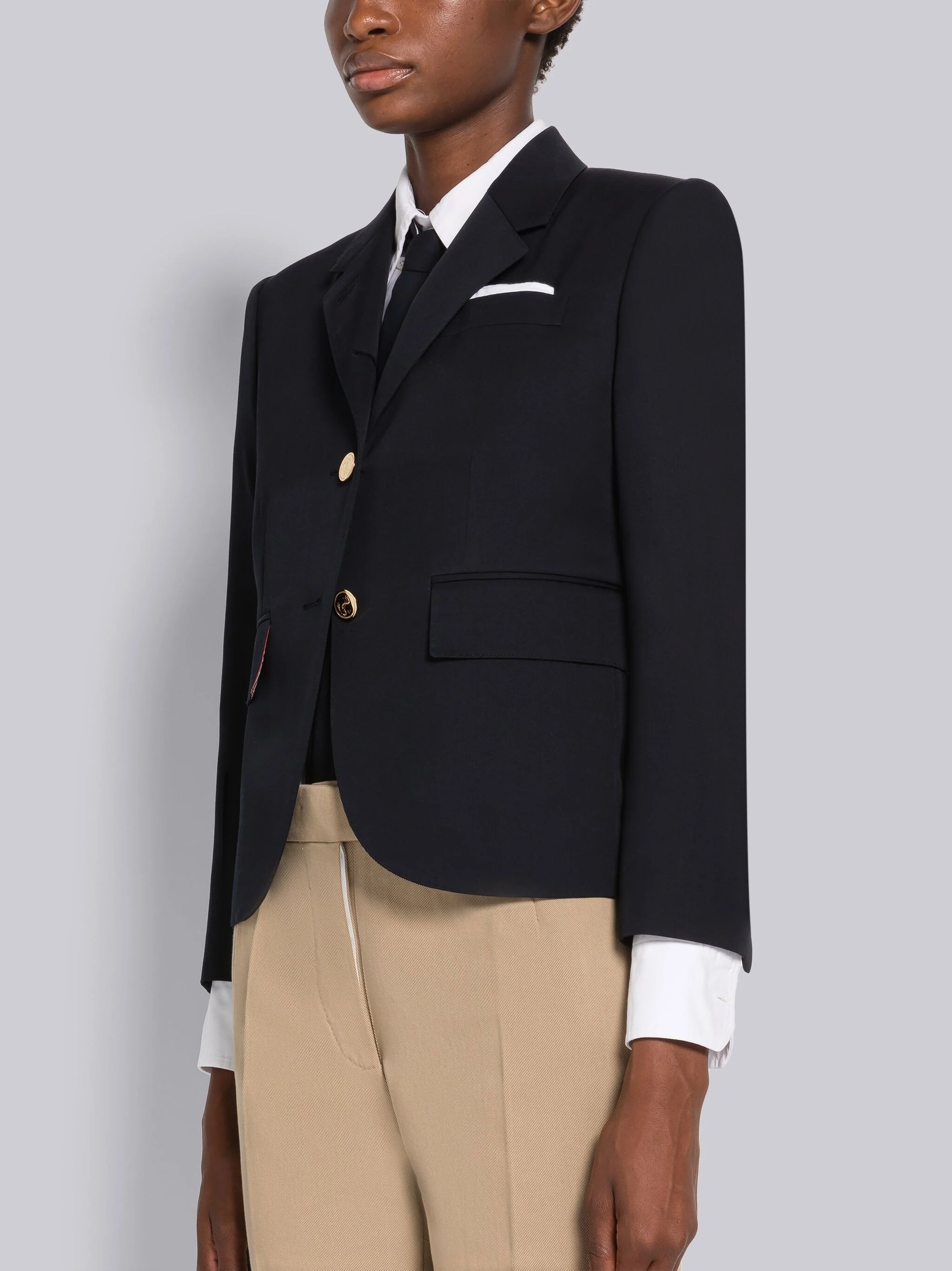 WOOL GABARDINE HIGH ARMHOLE SPORT COAT - Image 2