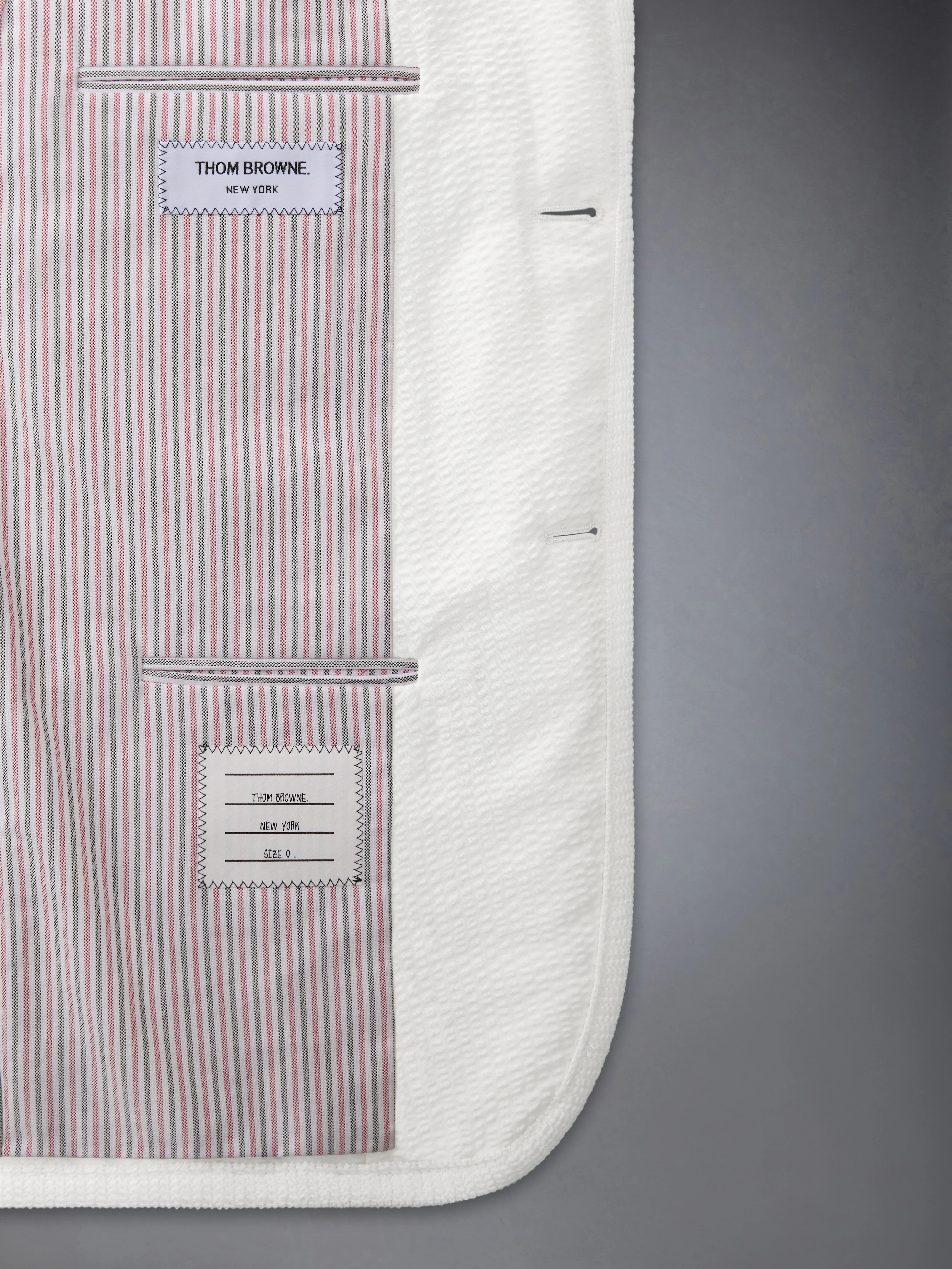WOOL SEERSUCKER TENNIS EMBROIDERY SPORTCOAT WITH ARMBANDS - Image 5